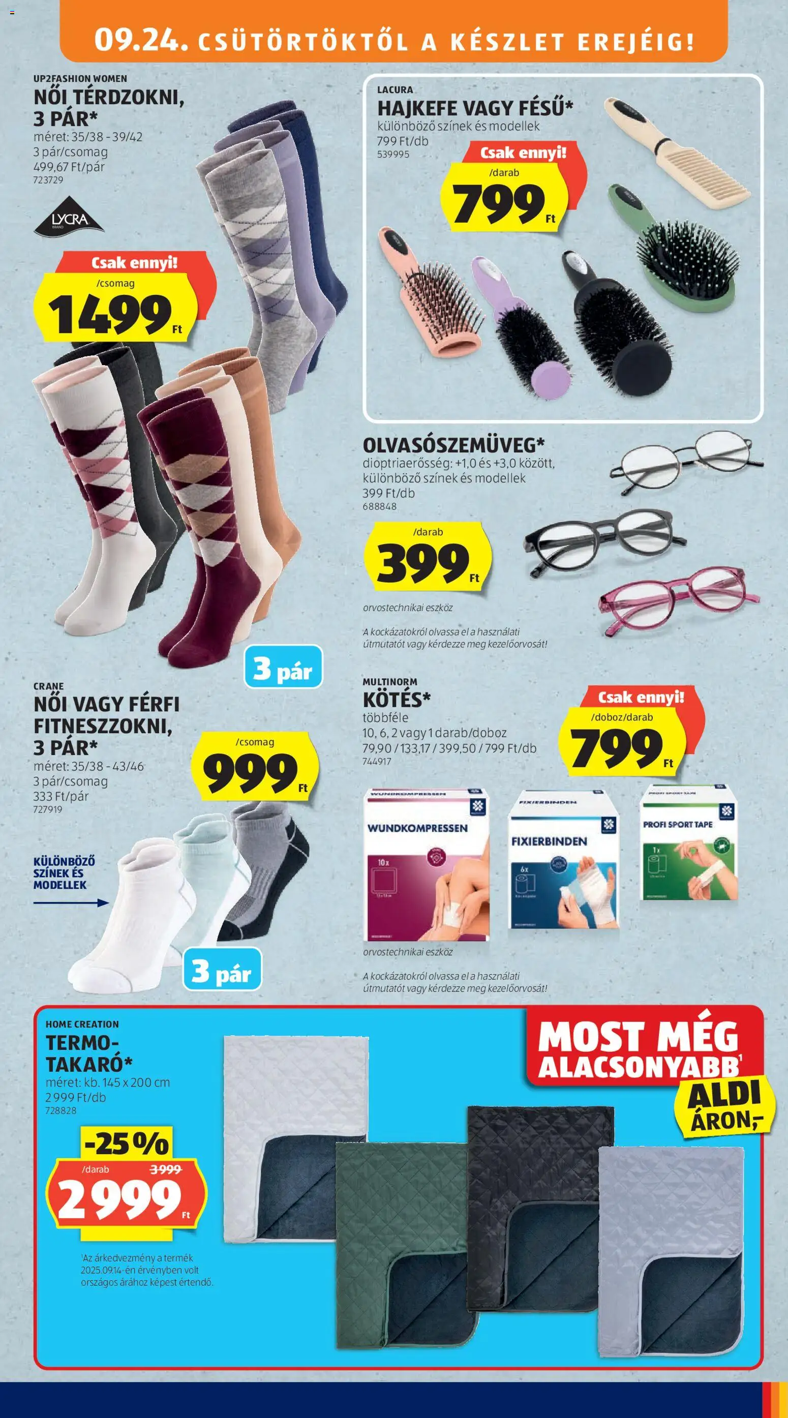 Aldi akciós ujság - amely érvényes a következő dátumtól: 2026.09.24. | Oldal: 35 | Termékek: Eszköz