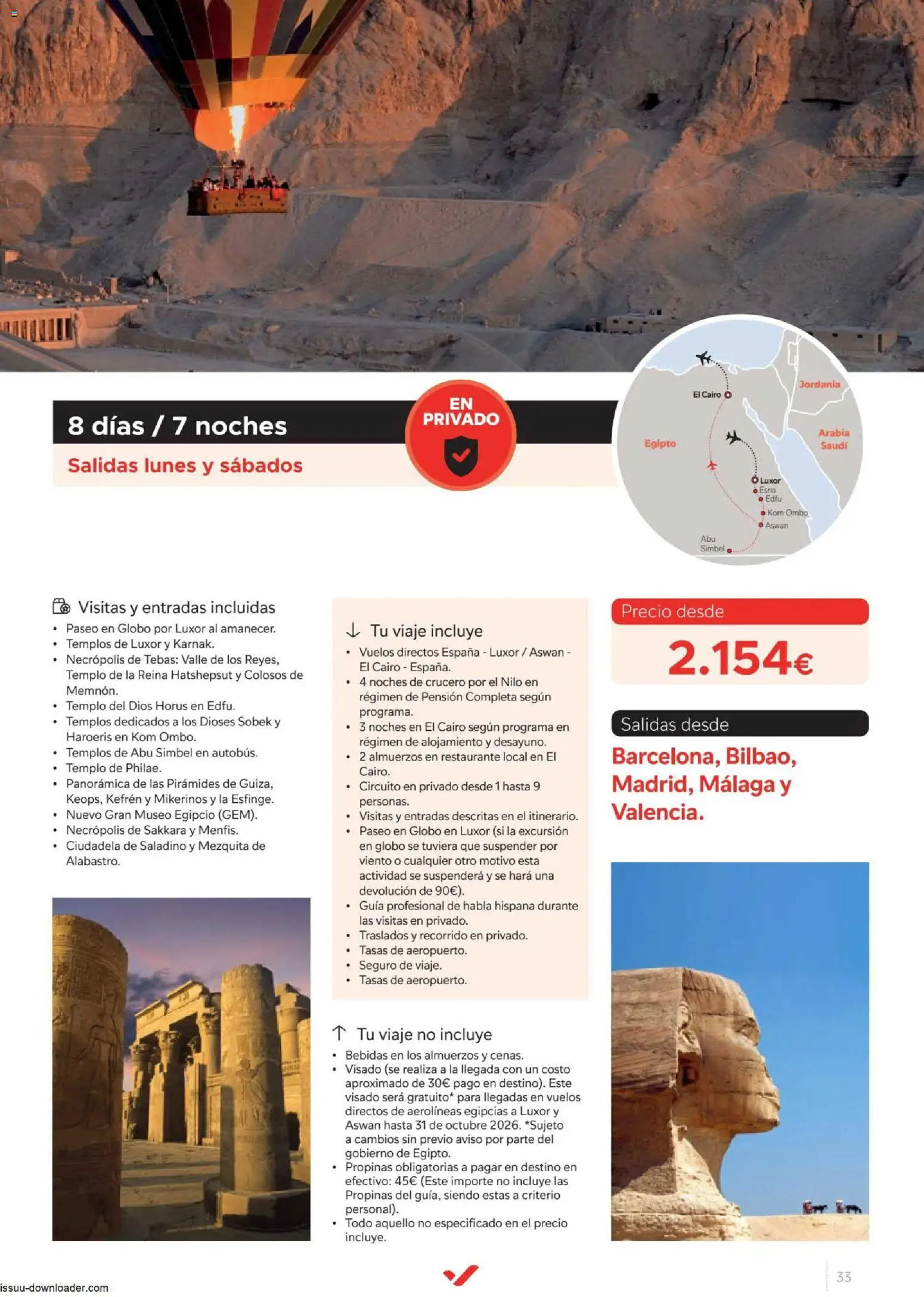 Halcón Viajes Egípto │ válido desde el 06/07/2026 | Página: 33