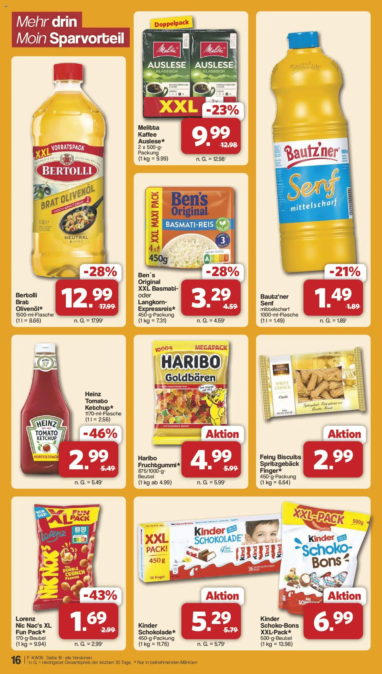 Famila Nordwest Prospekt – gültig ab 31.08.2026 | Seite: 18 | Produkte: Melitta, Haribo, Kaffee, Olivenol
