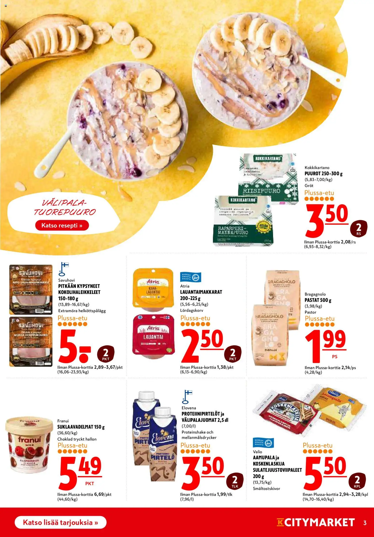 K-Citymarket tarjoukset – voimassa 06/07/2026 alkaen | Sivu: 3 | Tuotteet: Raparperi