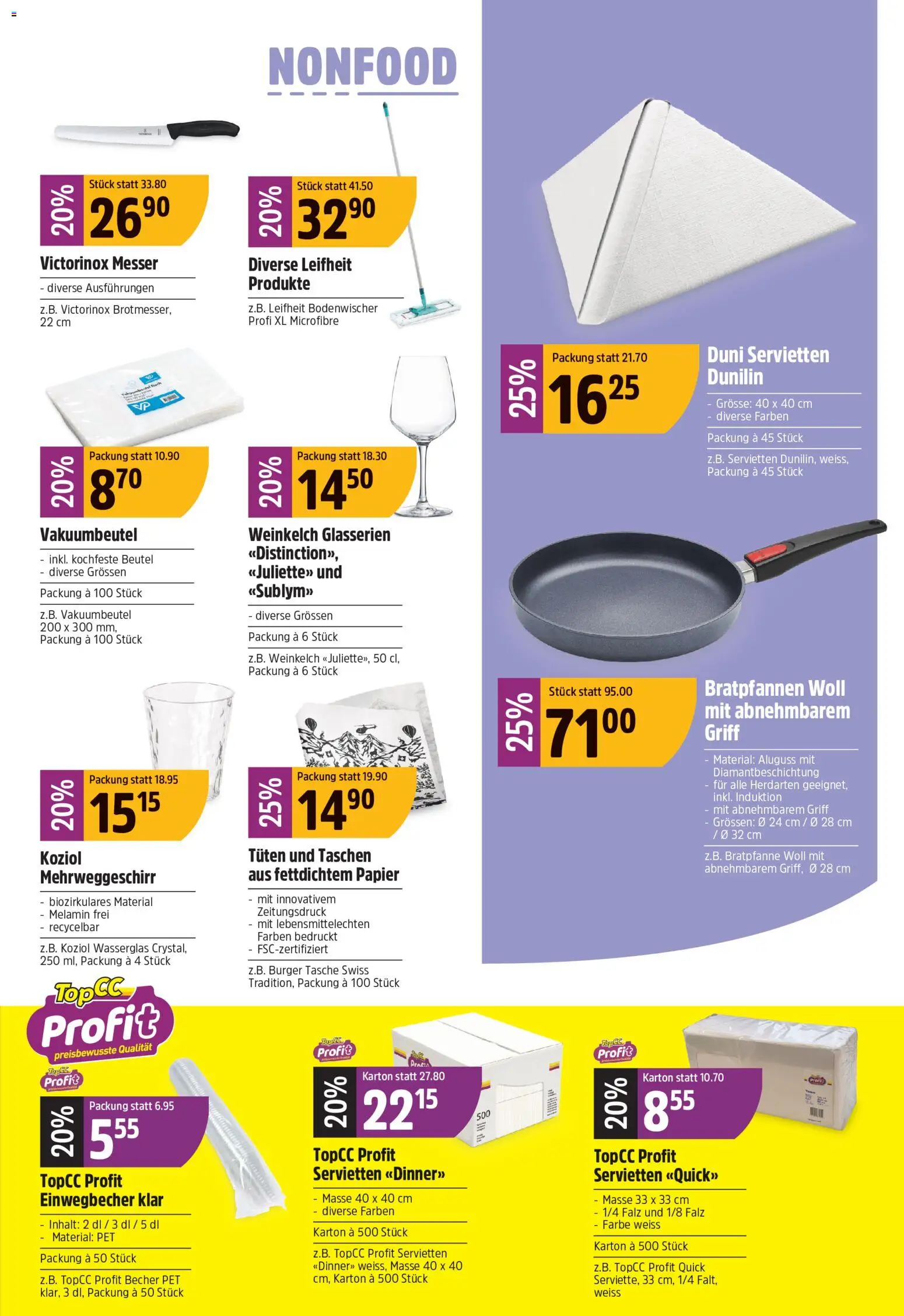 TopCC aktionen – gültig ab 29.06.2026 | Seite: 23 | Produkte: Burger, Tasche
