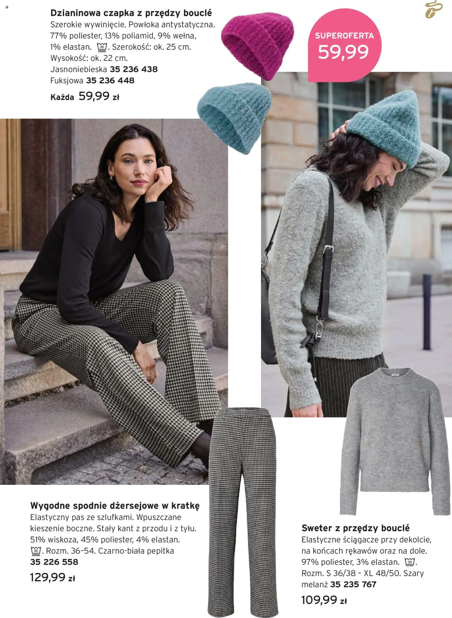Tchibo promocje od 27.10.2026 | Strona: 5 | Produkty: Sweter, Spodnie, Czapka