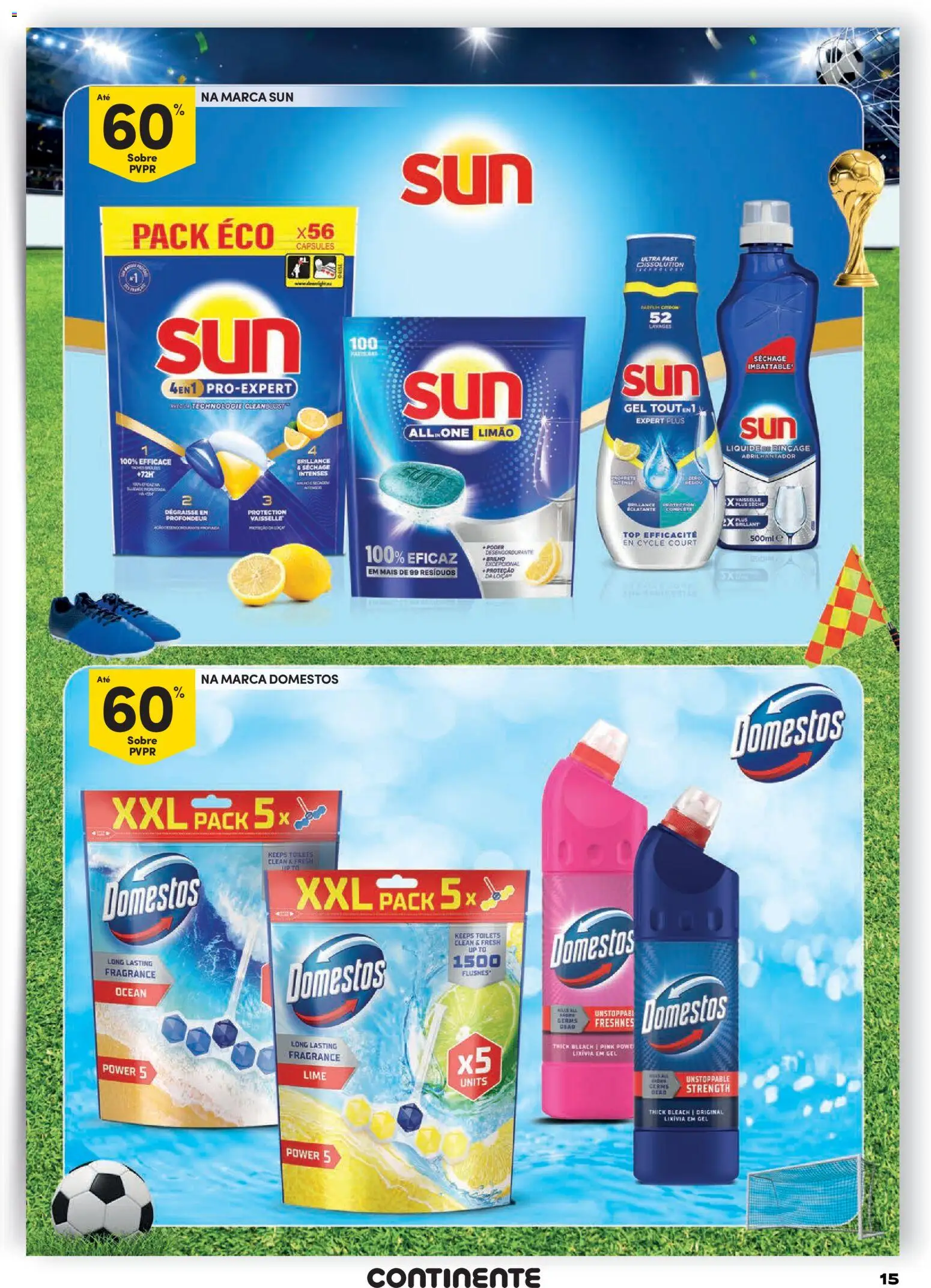 Continente Grandes Marcas │ válido de 14/07/2026 | Página: 15 | Produtos: Top, Abrilhantador