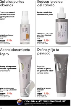 Vista previa Oriflame - Catálogo Campaña 9 válido desde el 24/06/2026 | Página: 128 | Productos: Acondicionador, Sérum, Crema, Crema para manos