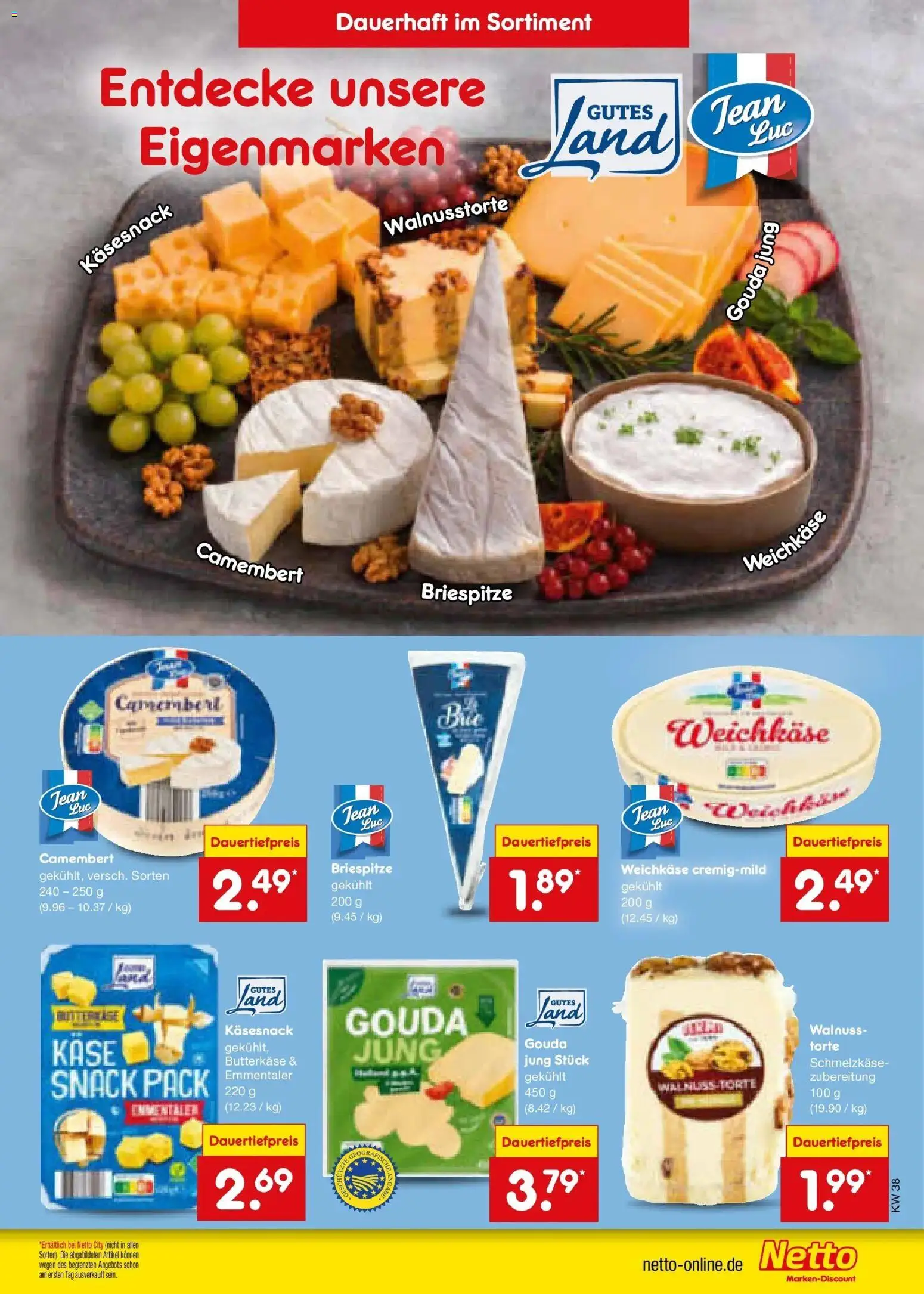 Netto Marken-Discount Prospekt Gemmingen – gültig ab 14.09.2026 | Seite: 35 | Produkte: Käse, Gouda, Camembert