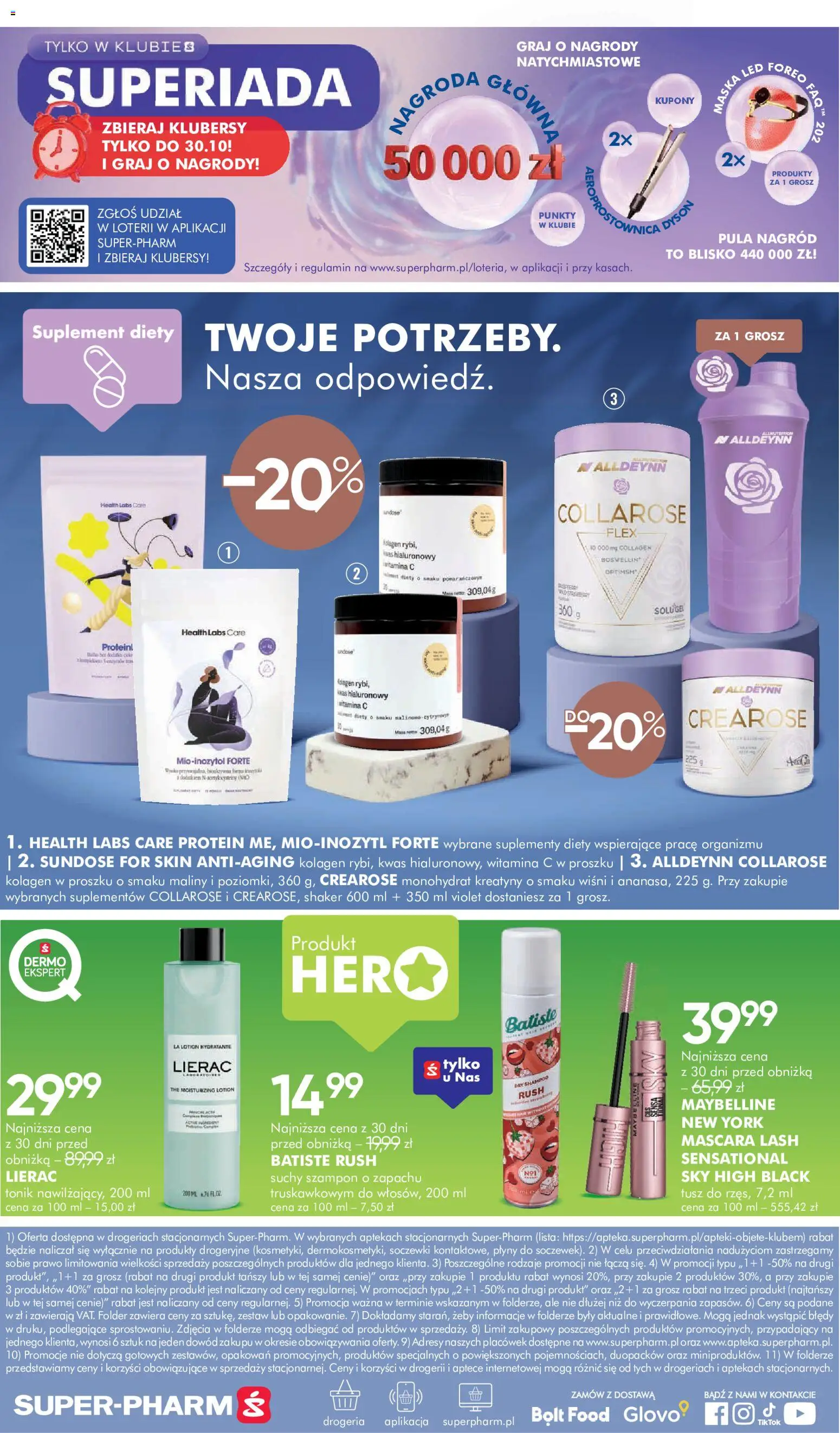 Super-pharm gazetka od 21.10.2026 | Strona: 20 | Produkty: Maliny, Drogeria, Lotion, Suchy szampon