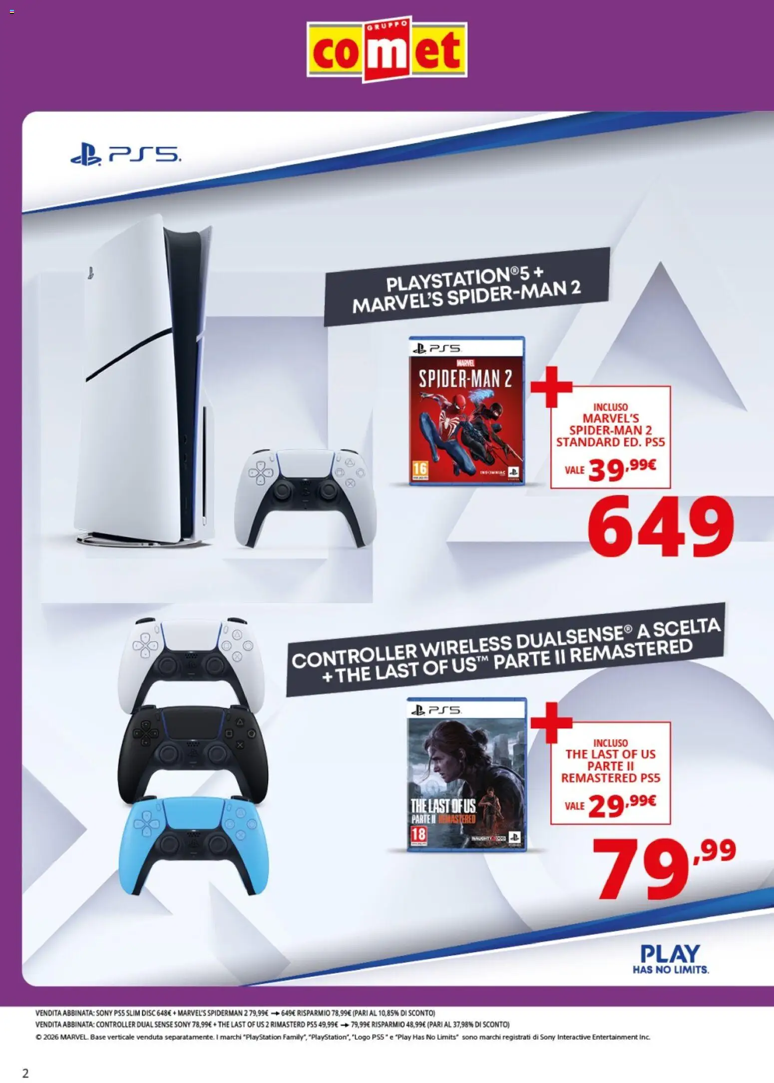 Volantino Comet del 06.06.2026 | Pagina: 2 | Prodotti: The, Playstation