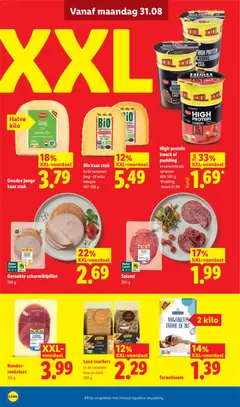 Bio kaas stuk, In de varianten jong - of extra belegen 407-500 g - Voorbeeld van een folder van Lidl, geldig van 31-08-2026 | Pagina: 18