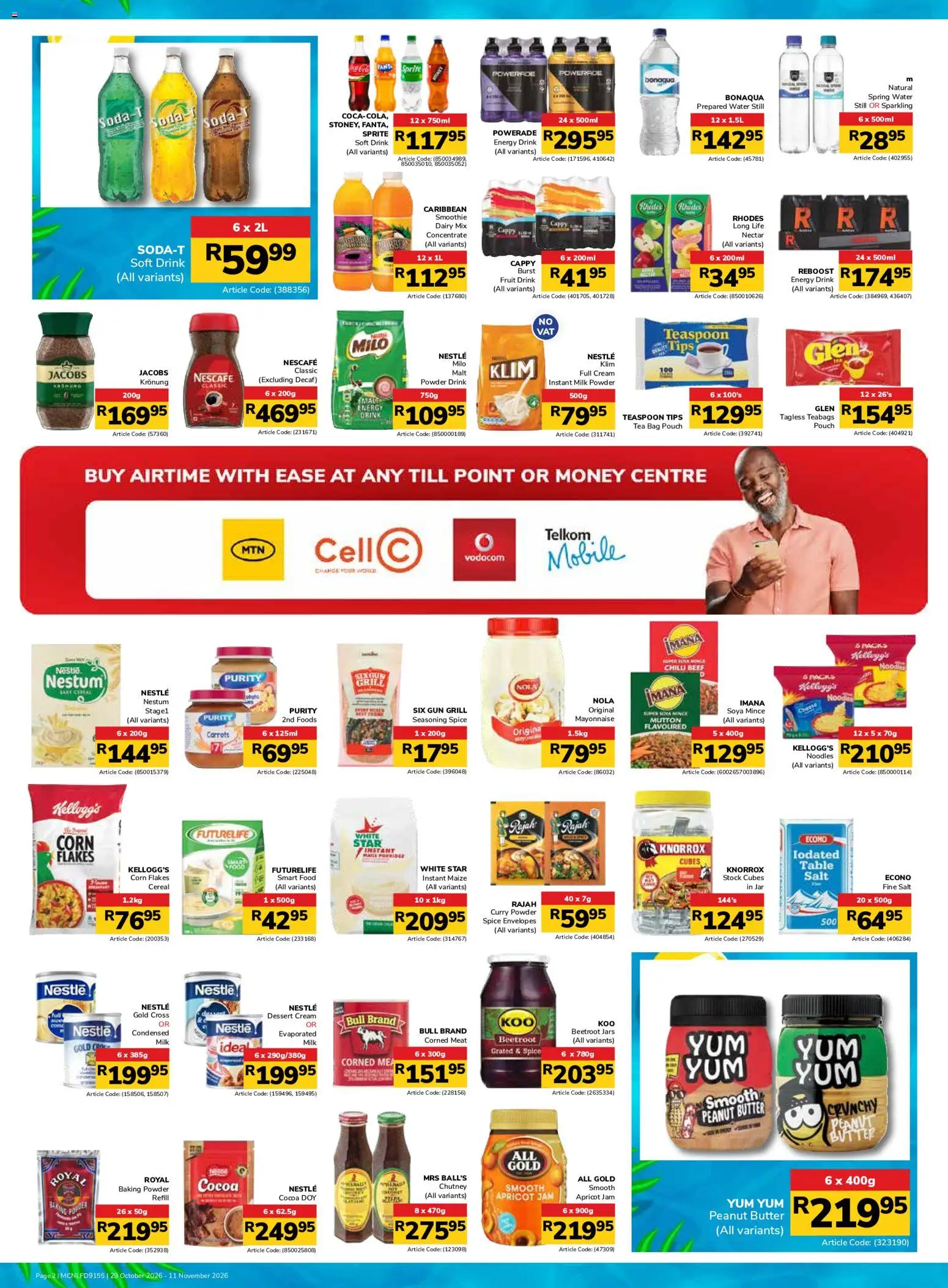 New Jumbo catalogue – valid from 29/10/2026 | Page: 2 | Products: Dessert, Butter, Powder, Water