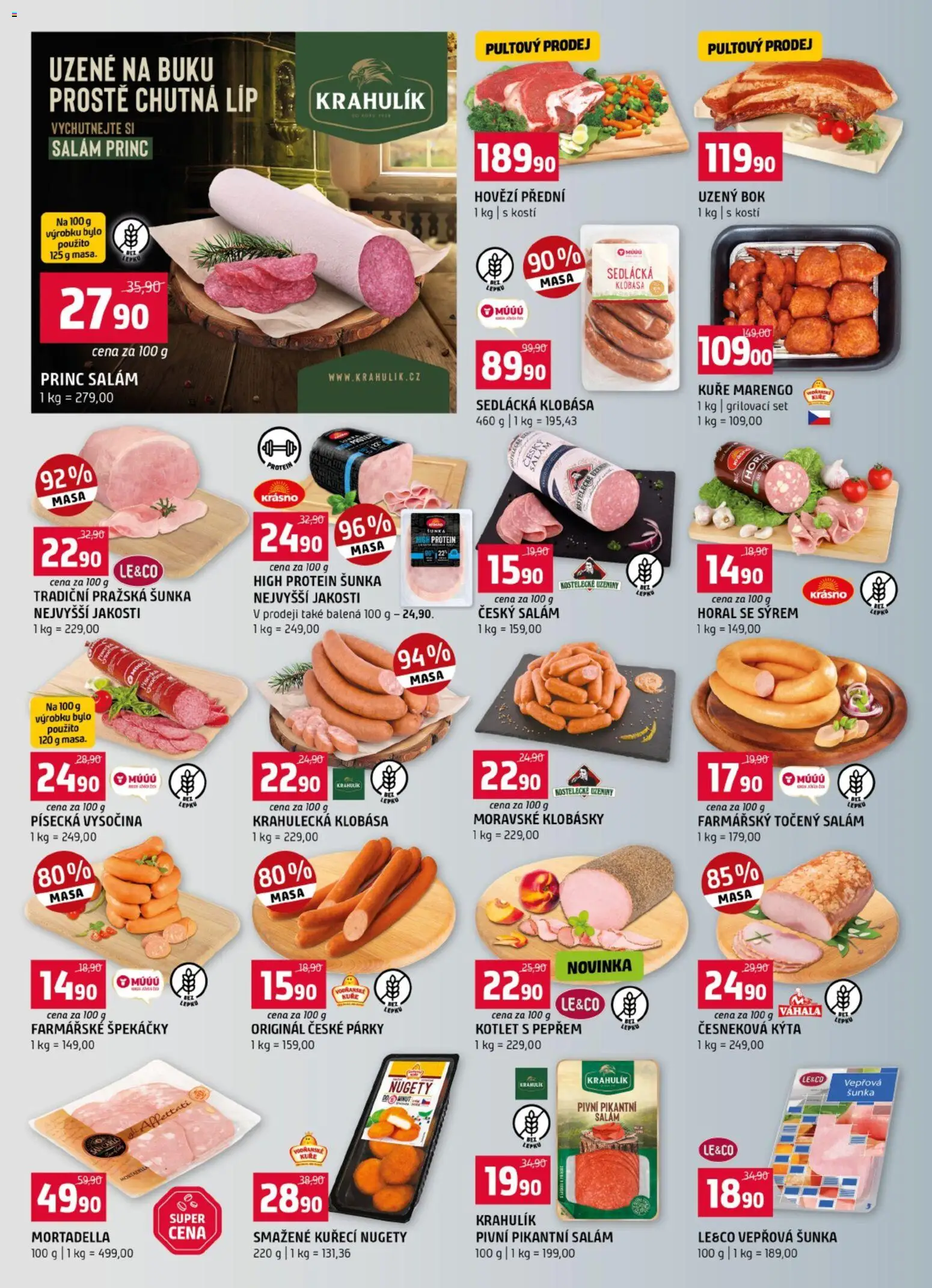 Terno leták - Nabídka pro věrné zákazníky od 17.06.2026 | Strana: 2 | Produkty: Hovězí, Klobása, Klobásky, Protein