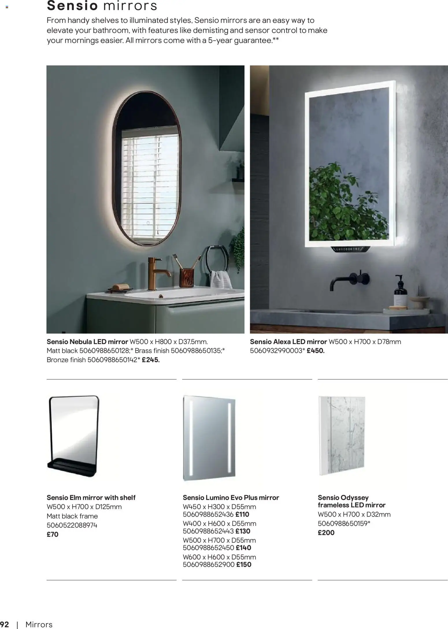 {H1} | Page: 93 | Products: Shelf, Mirror
