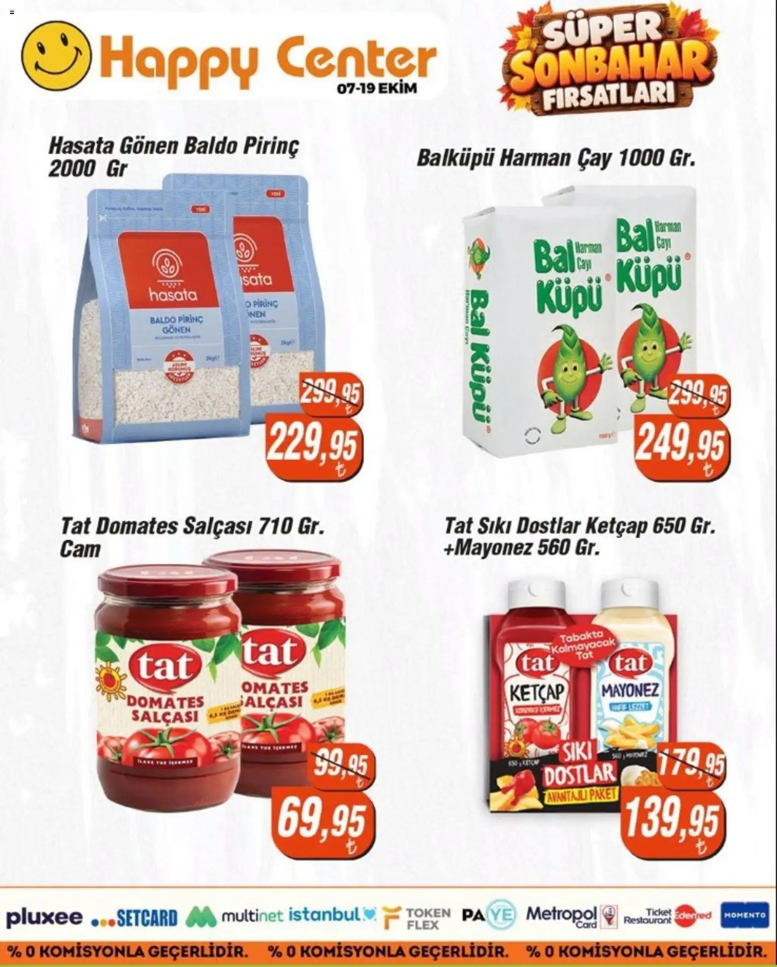 Happy Center İndirim - 07 Ekim 2026 tarihinden itibaren geçerlidir | Sayfa: 5 | Ürünler: Domates, Pirinç, Çay, Ketçap