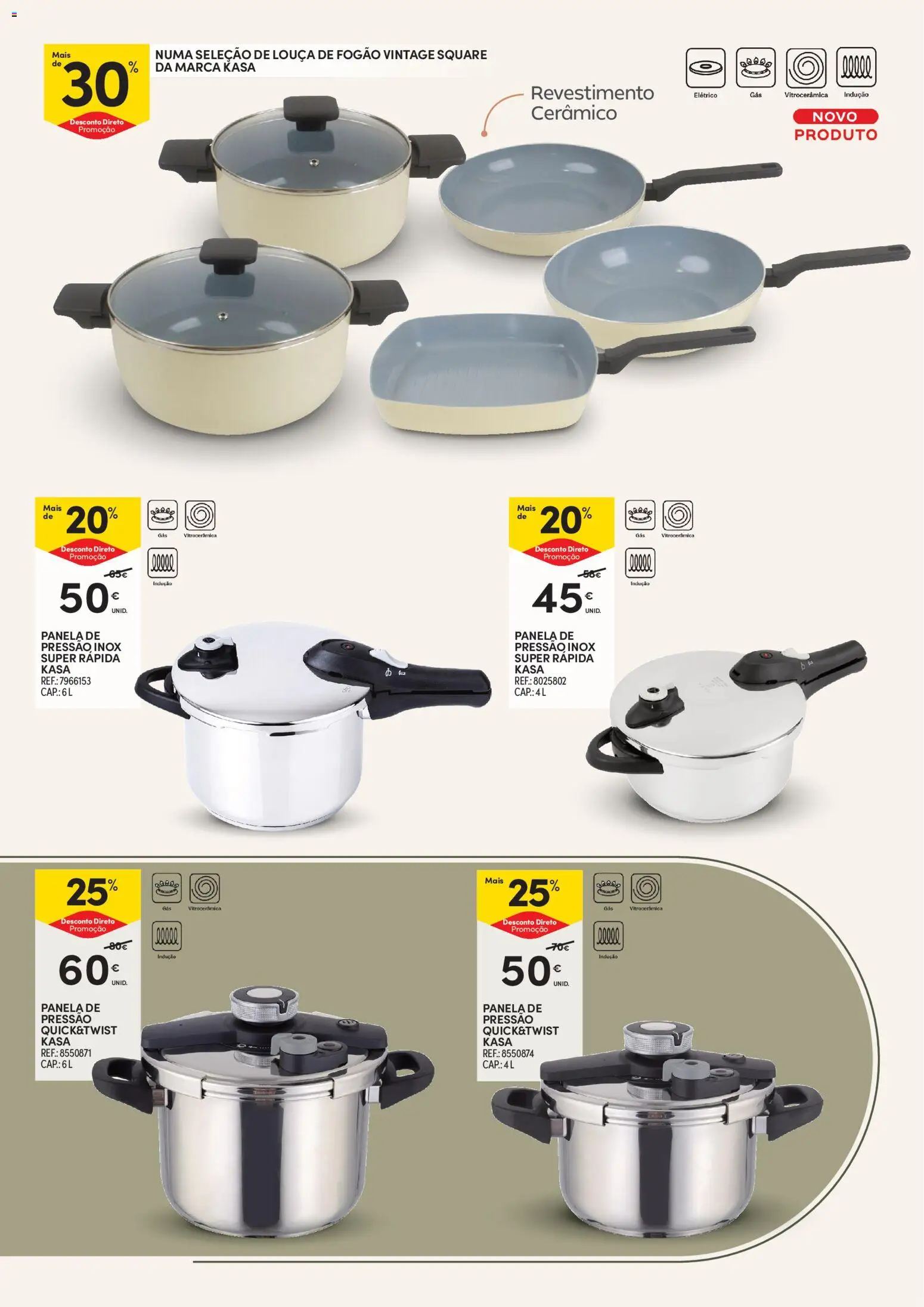 Continente Casa Outono Açores │ válido de 13/10/2026 | Página: 10 | Produtos: Louça, Fogão, Panela, Panela de pressão