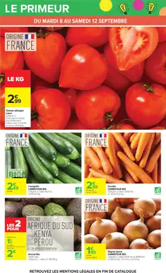 Carrefour - Prévisualisation de Avocat Bio, Variété Hass. Catégorie 2, calibre 22 / 165-196 g. valide à partir de 08/09/2026 | Page: 38