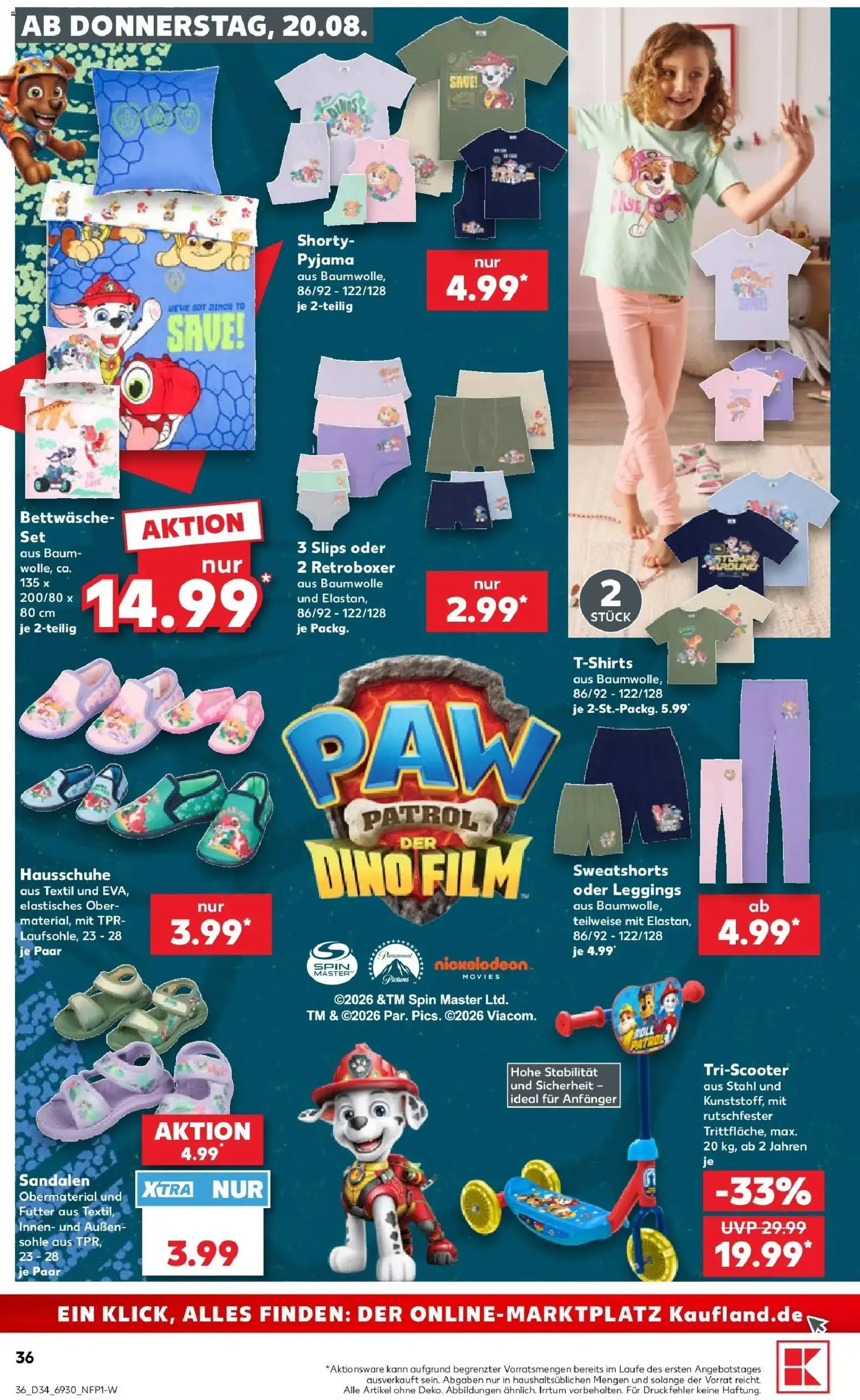 Prospekt Kaufland ab 17.08.2026 » Angebote Online zum Blättern | Seite: 47 | Produkte: Bettwäsche, Leggings, Sandalen, Hausschuhe