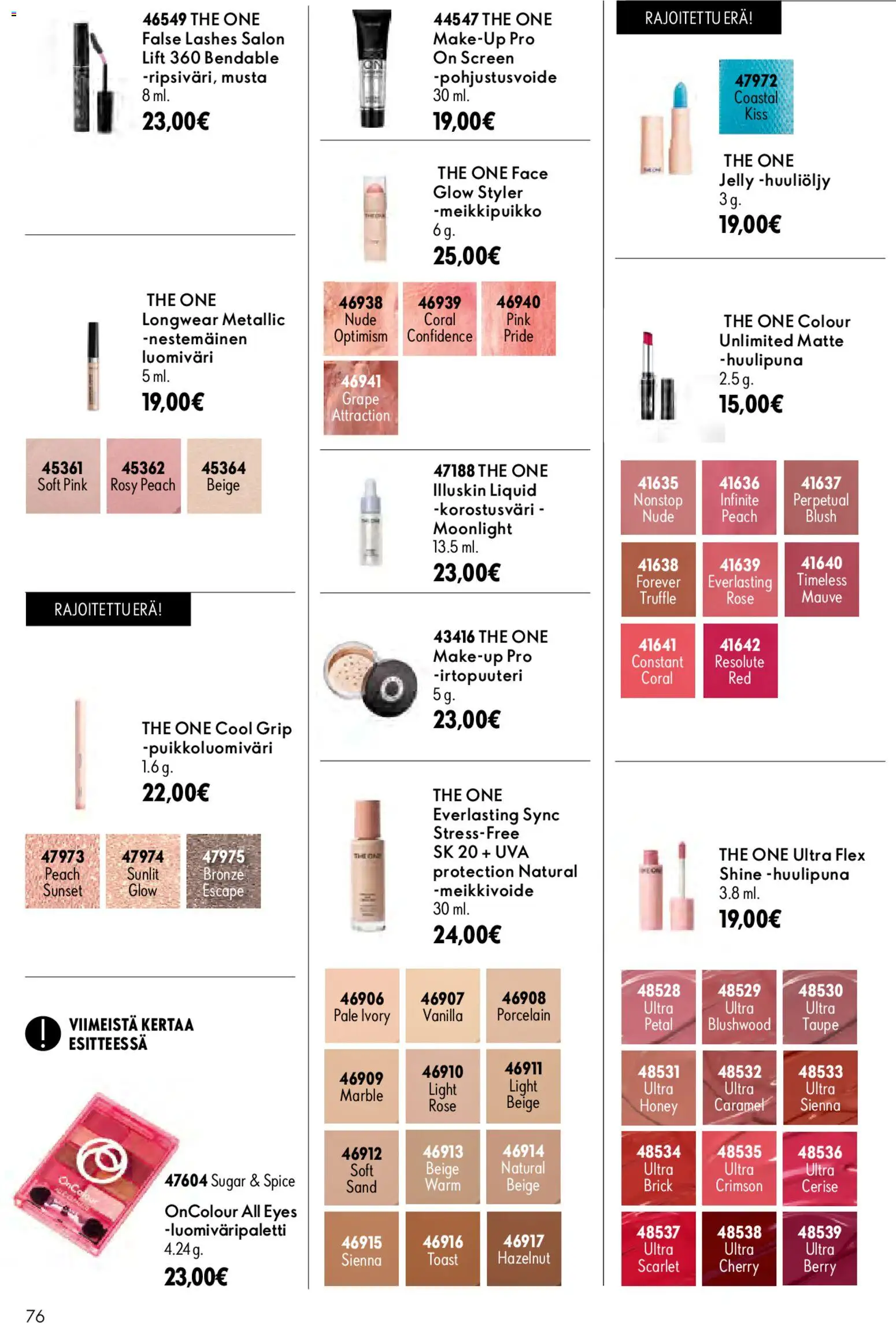 Oriflame tarjoukset – voimassa 26/08/2026 alkaen | Sivu: 76 | Tuotteet: Luomiväri, Huulipuna