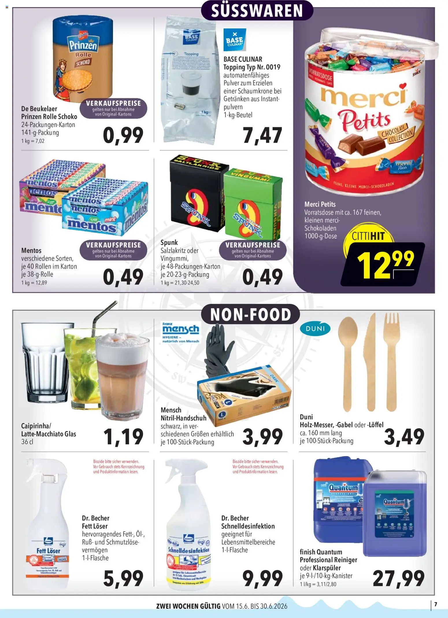 CITTI Markt Aktuelle Angebote für Profis – gültig ab 15.06.2026 | Seite: 7 | Produkte: Merci, Öl, Finish, Klarspüler