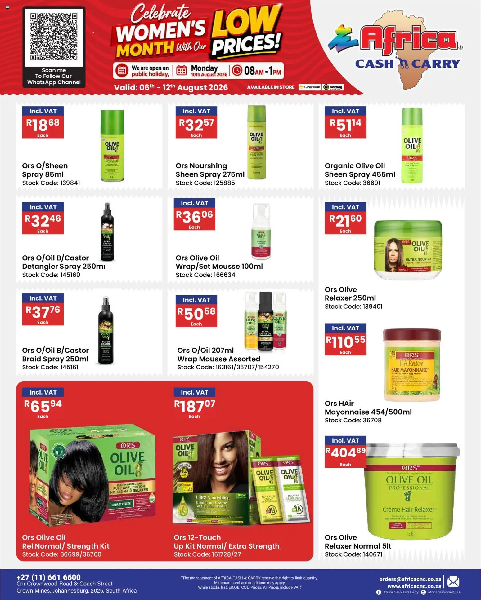 New Africa Cash & Carry catalogue – valid from 06/08/2026 | Page: 72 | Products: Mouse, Detergente líquido, Stock, Mayonnaise