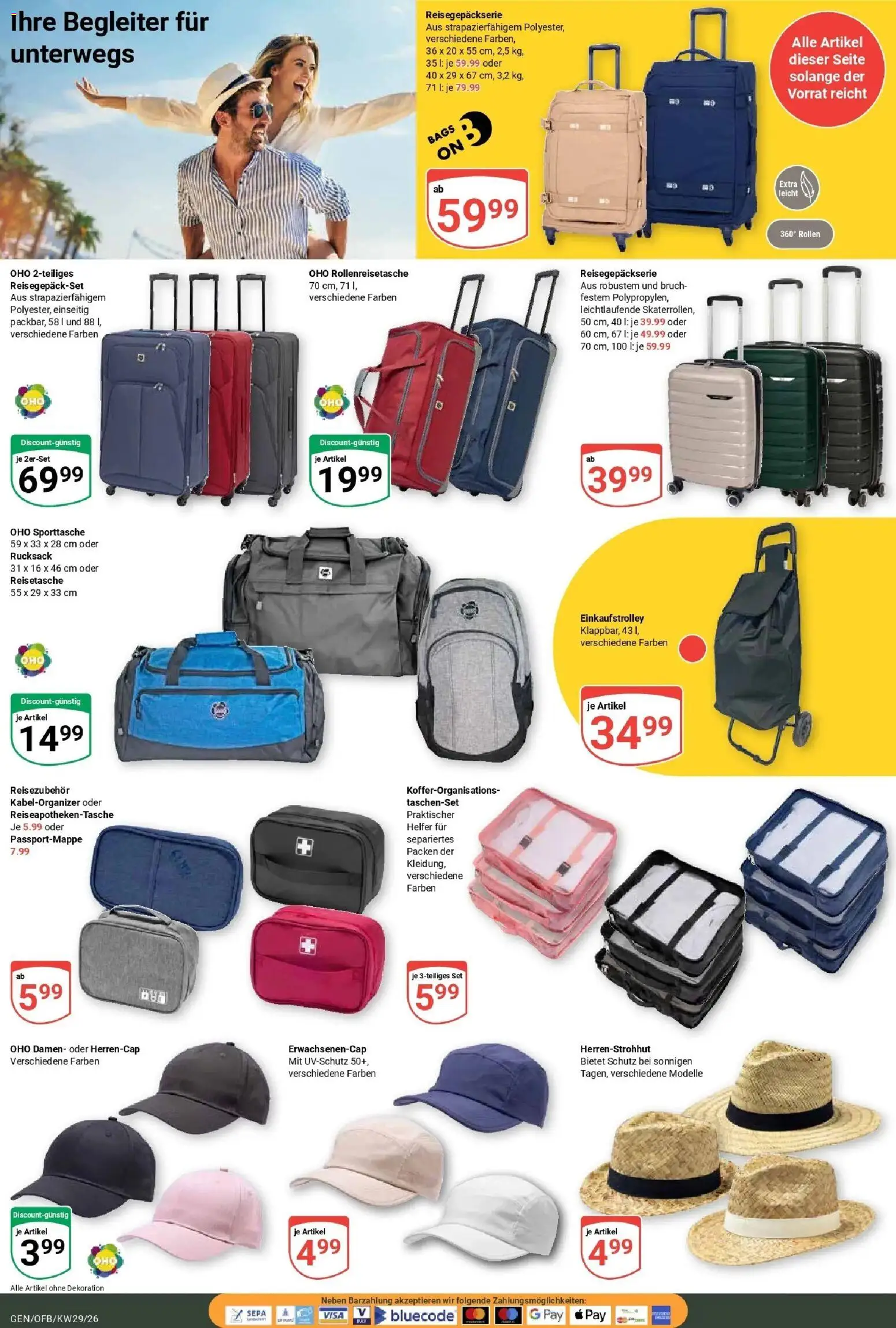 Globus Prospekt Gensingen – gültig ab 13.07.2026 | Seite: 20 | Produkte: Rucksack, Reisetasche