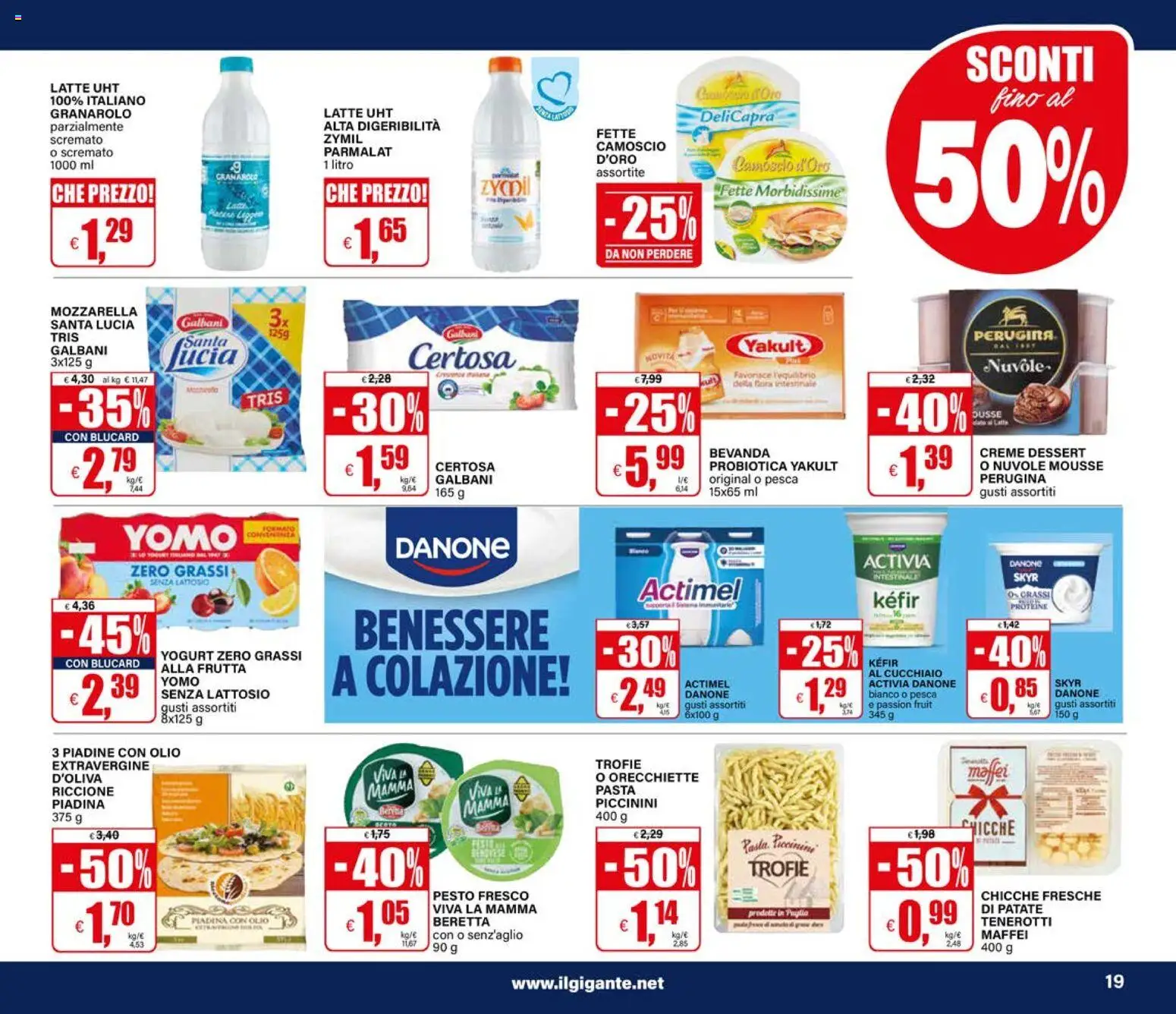 Volantino Il Gigante del 10/09/2026 | Pagina: 19 | Prodotti: Frutta, Mozzarella, Pesca, Pesto
