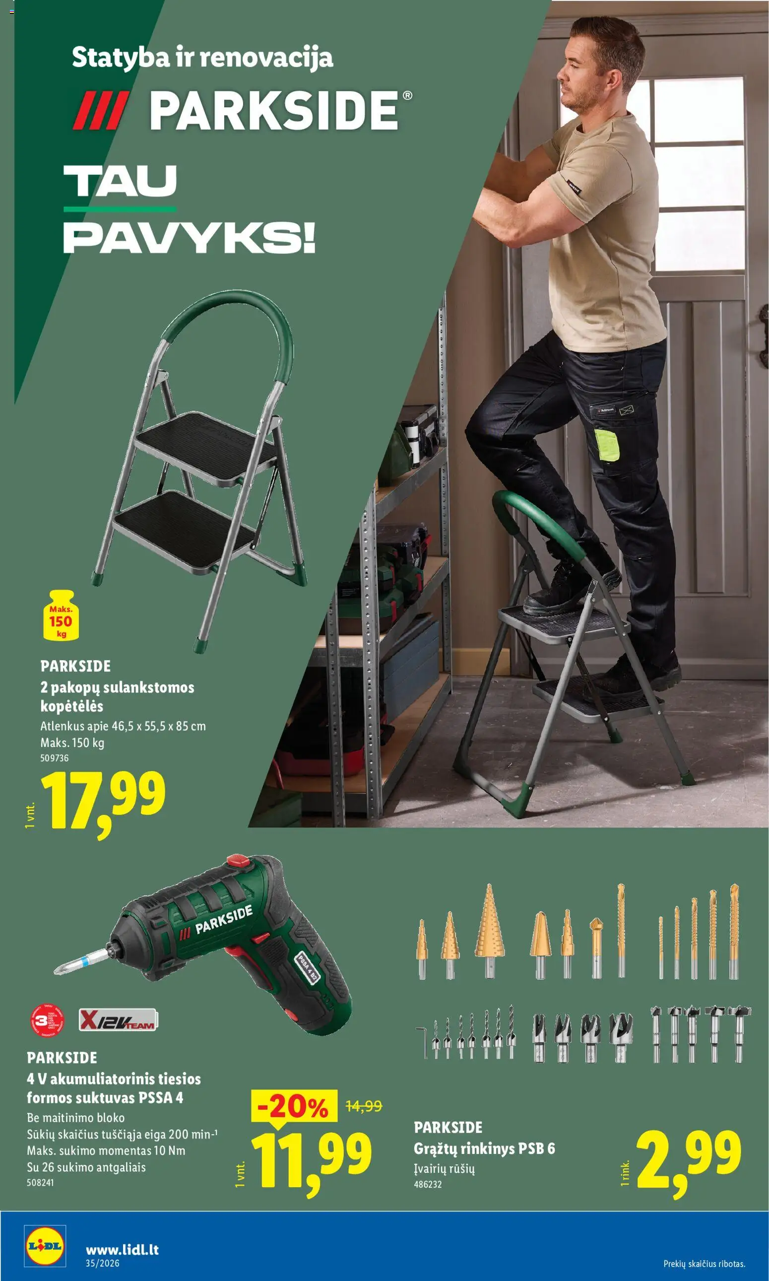LIDL akcijos nuo 2026.08.24 | Puslapis: 24 | Prekių: Kopėtėlės