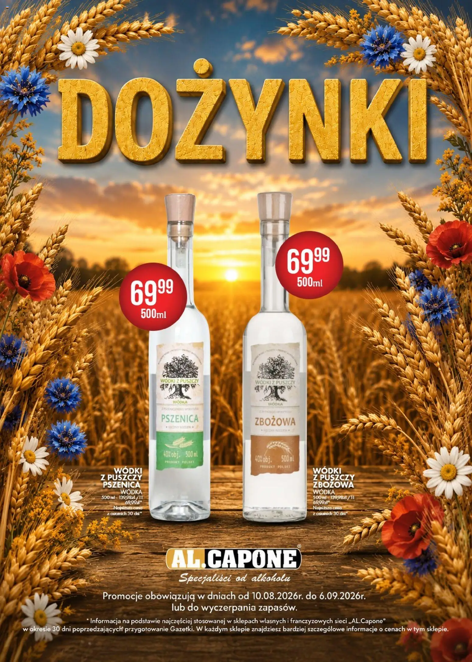 Al.Capone gazetka od 10.08.2026 | Strona: 1 | Produkty: Wódka