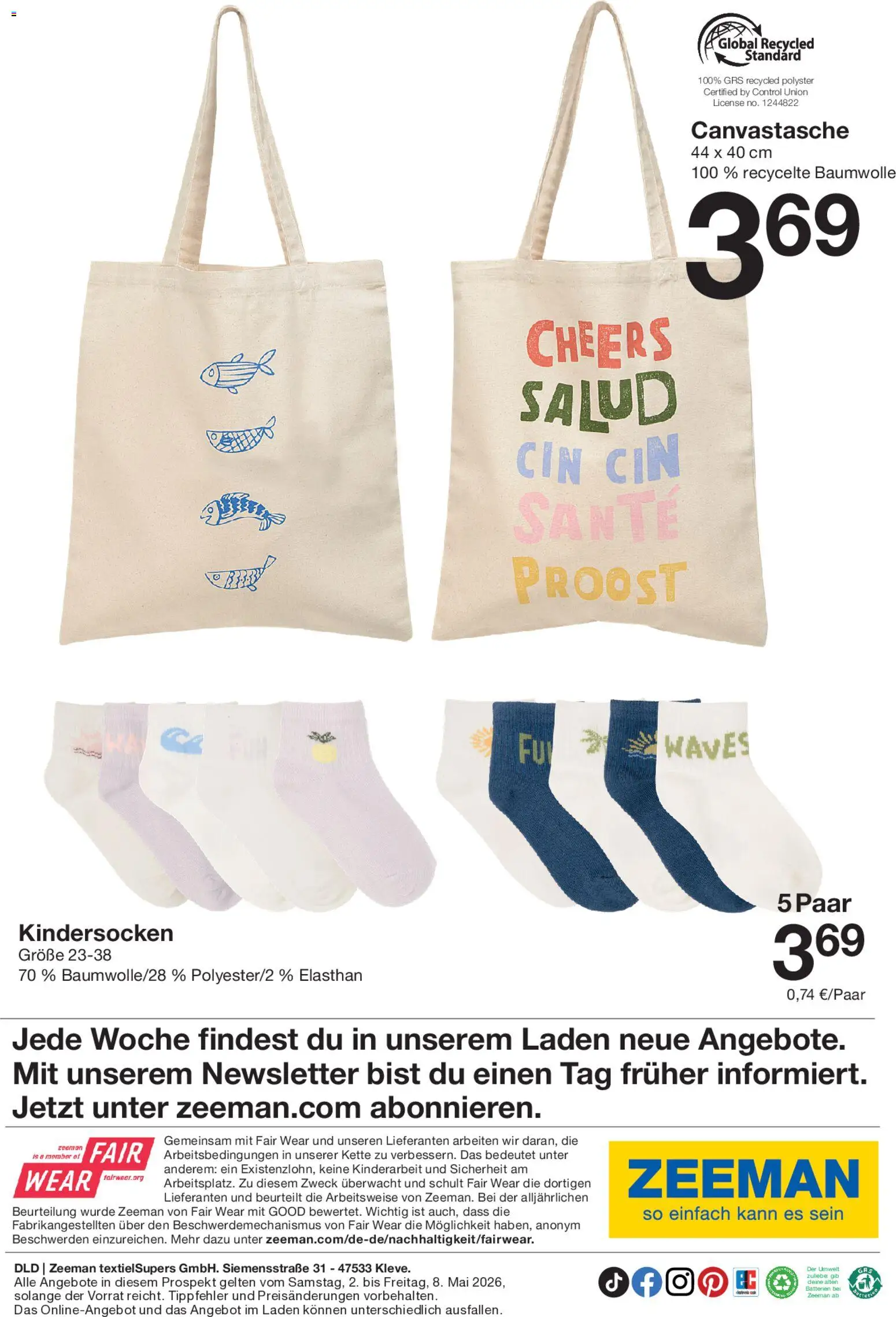 Zeeman Prospekt 	 – gültig ab 02.05.2026 | Seite: 23 | Produkte: Batterien