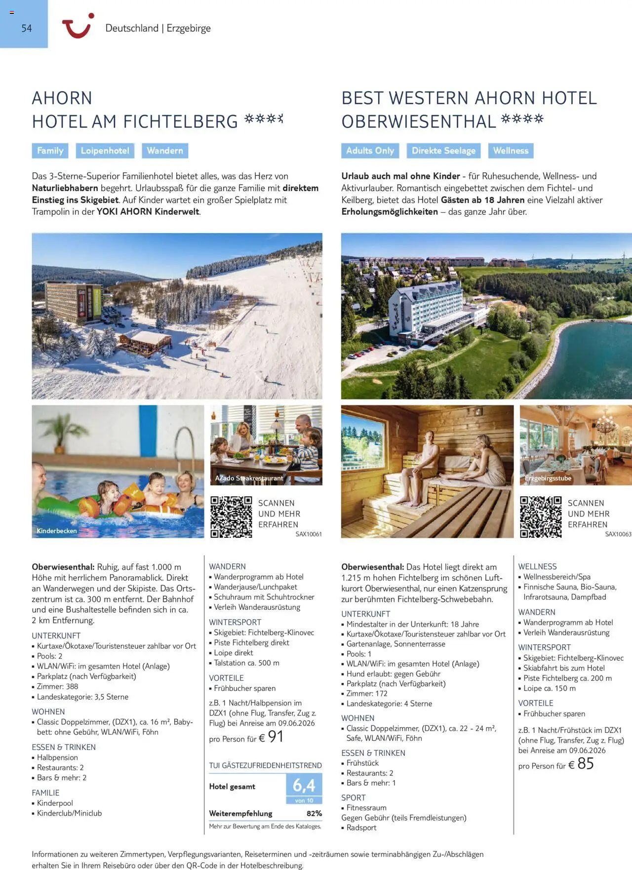 TUI Urlaub mit eigener Anreise 2025/26 – gültig ab 01.11.2025 | Seite: 54 | Produkte: Bett, Föhn