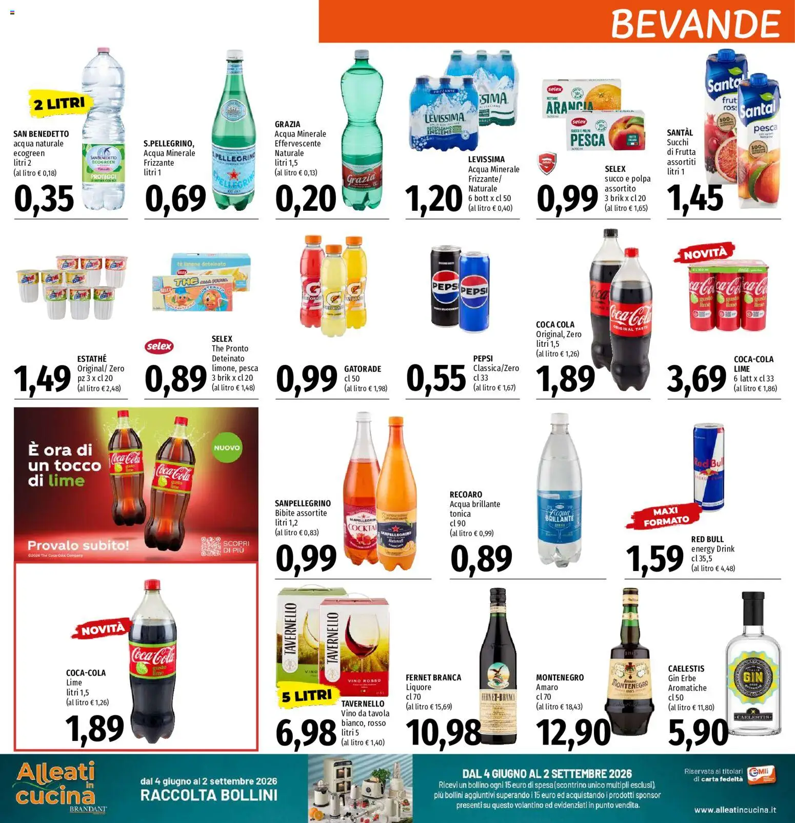 Volantino EMI del 20/08/2026 | Pagina: 12 | Prodotti: Oca, Bevande, Lime, Amaro