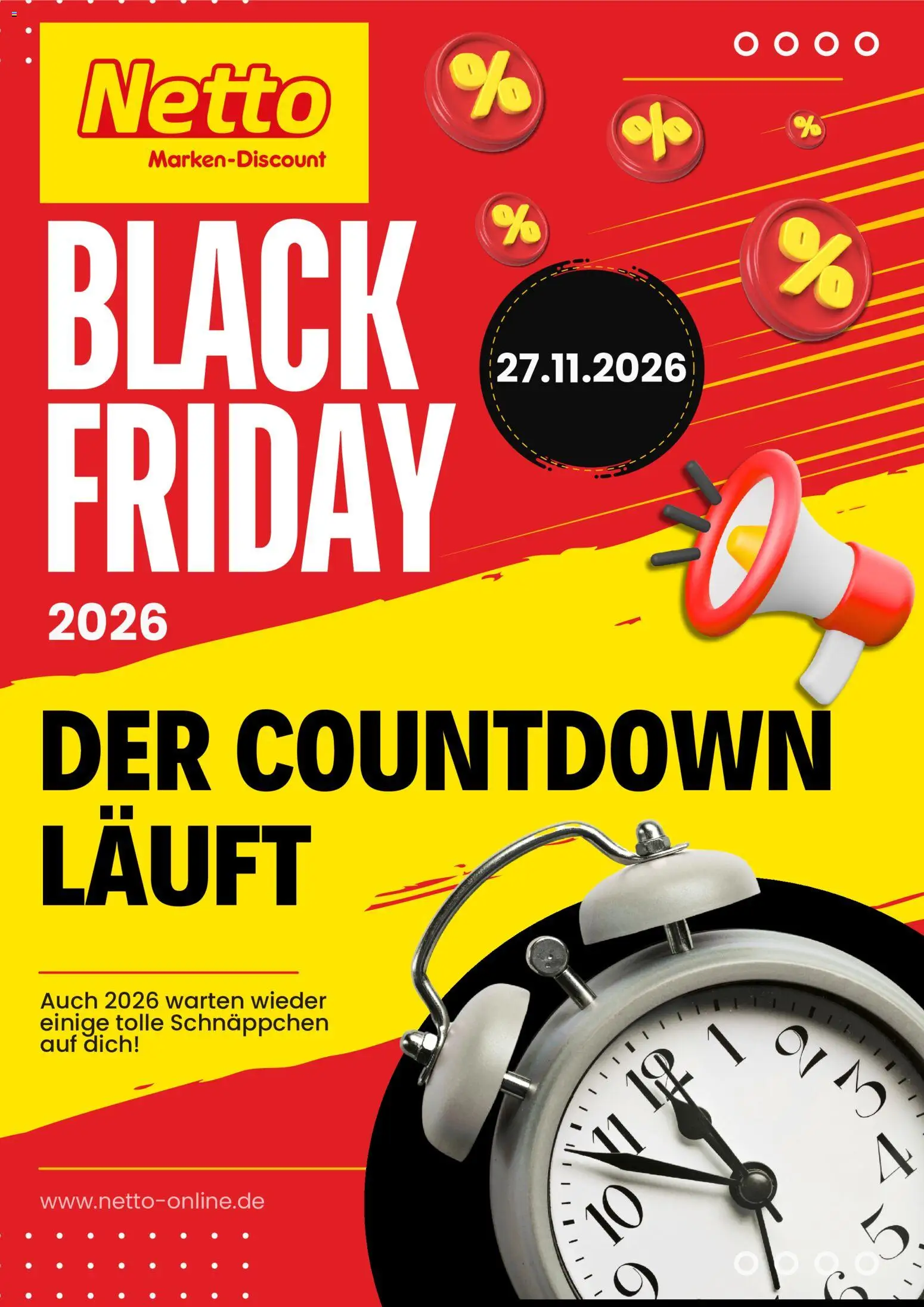 Netto Marken-Discount Black Friday Ankündigung – gültig ab 14.10.2026 | Seite: 1