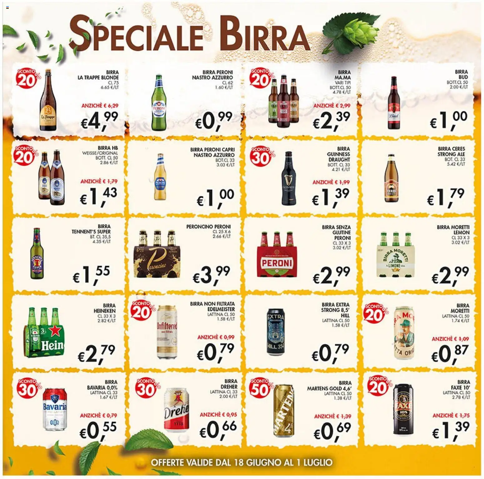 Volantino Coal del 18.06.2026 | Pagina: 15 | Prodotti: Tennent's, Birra, Birra Moretti, Heineken
