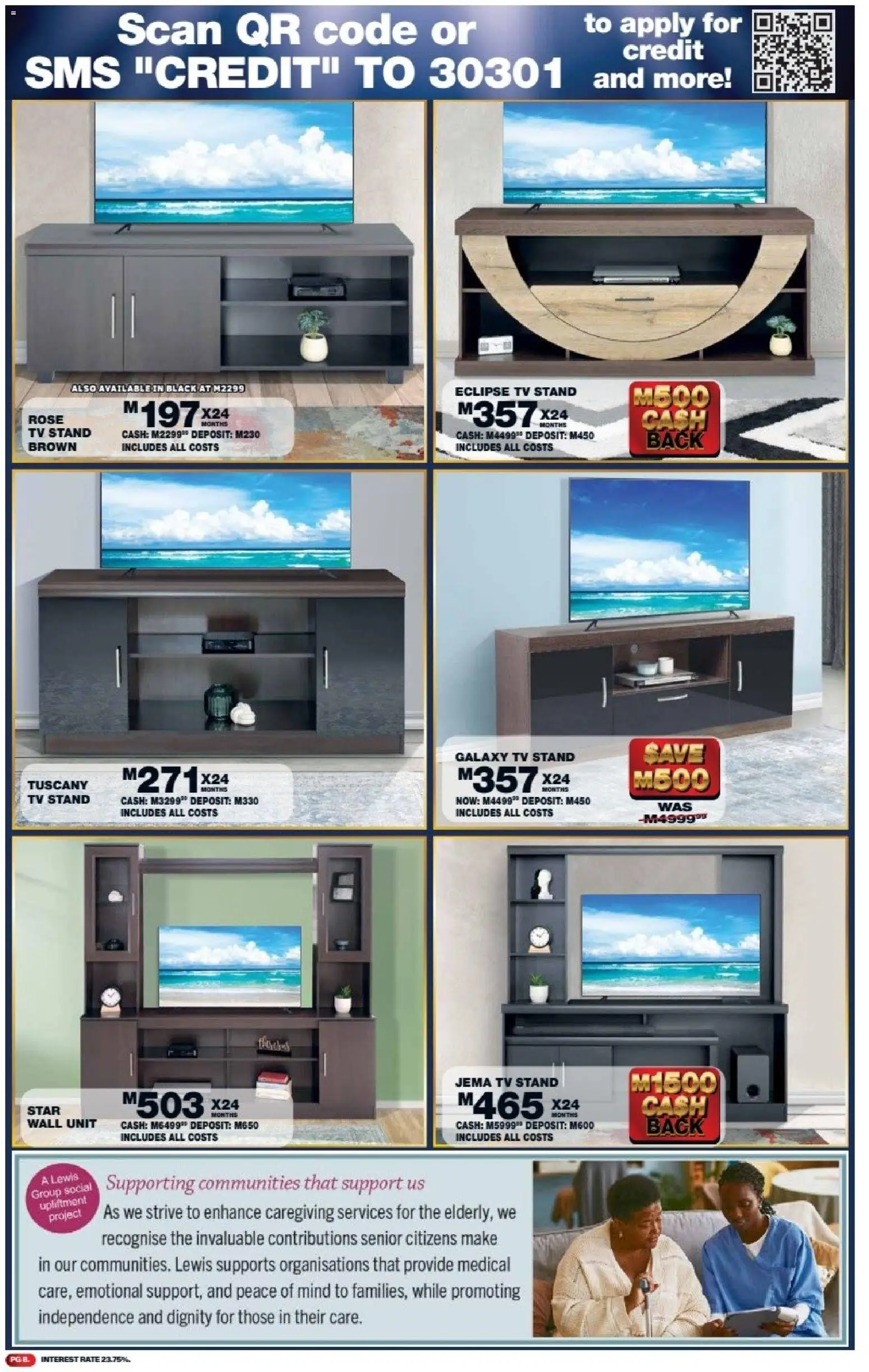 New Lewis Stores catalogue – valid from 11.05.2026 | Page: 8 | Products: TV, Wall unit