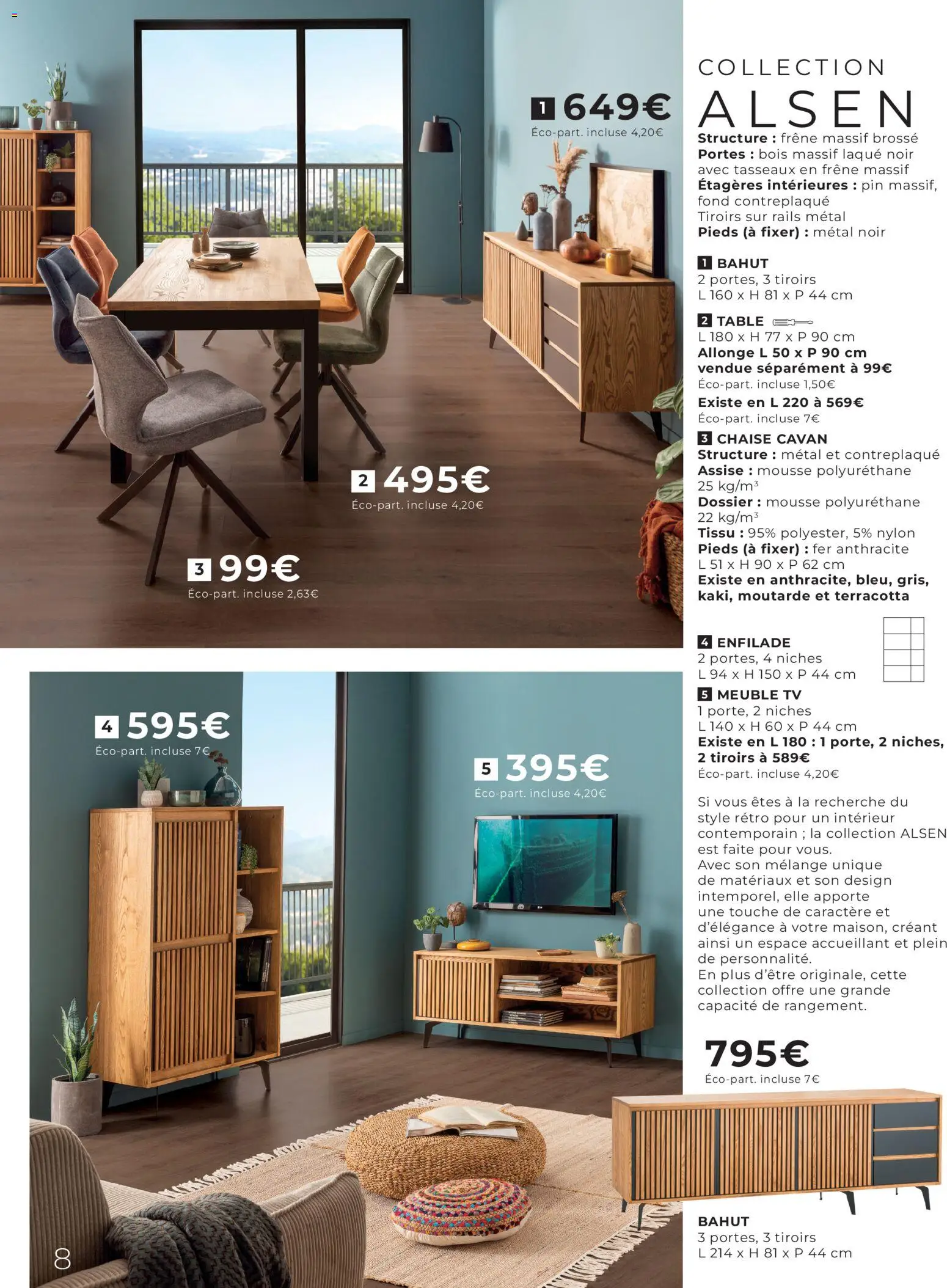 {H1} | Page: 8 | Produits: Meuble, Chaise, Tiroirs, Moutarde