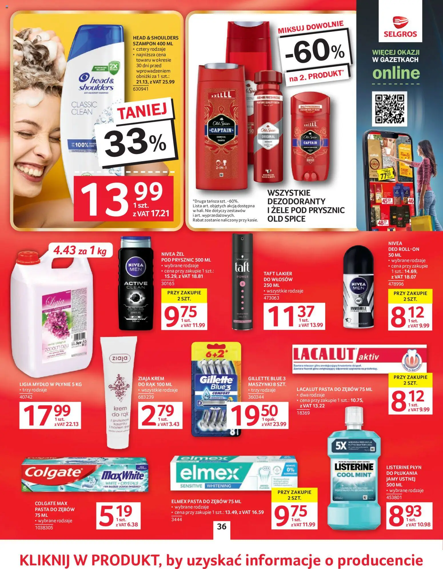 Selgros cash&carry gazetka od 02.06.2026 | Strona: 31 | Produkty: Gillette, Szampon, Mydło, Lacalut