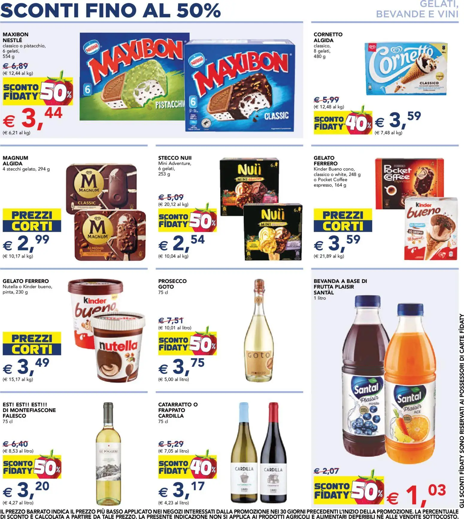 Volantino Esselunga S del 13/08/2026 | Pagina: 8 | Prodotti: Cornetto, Magnum, Gelato, Bevande