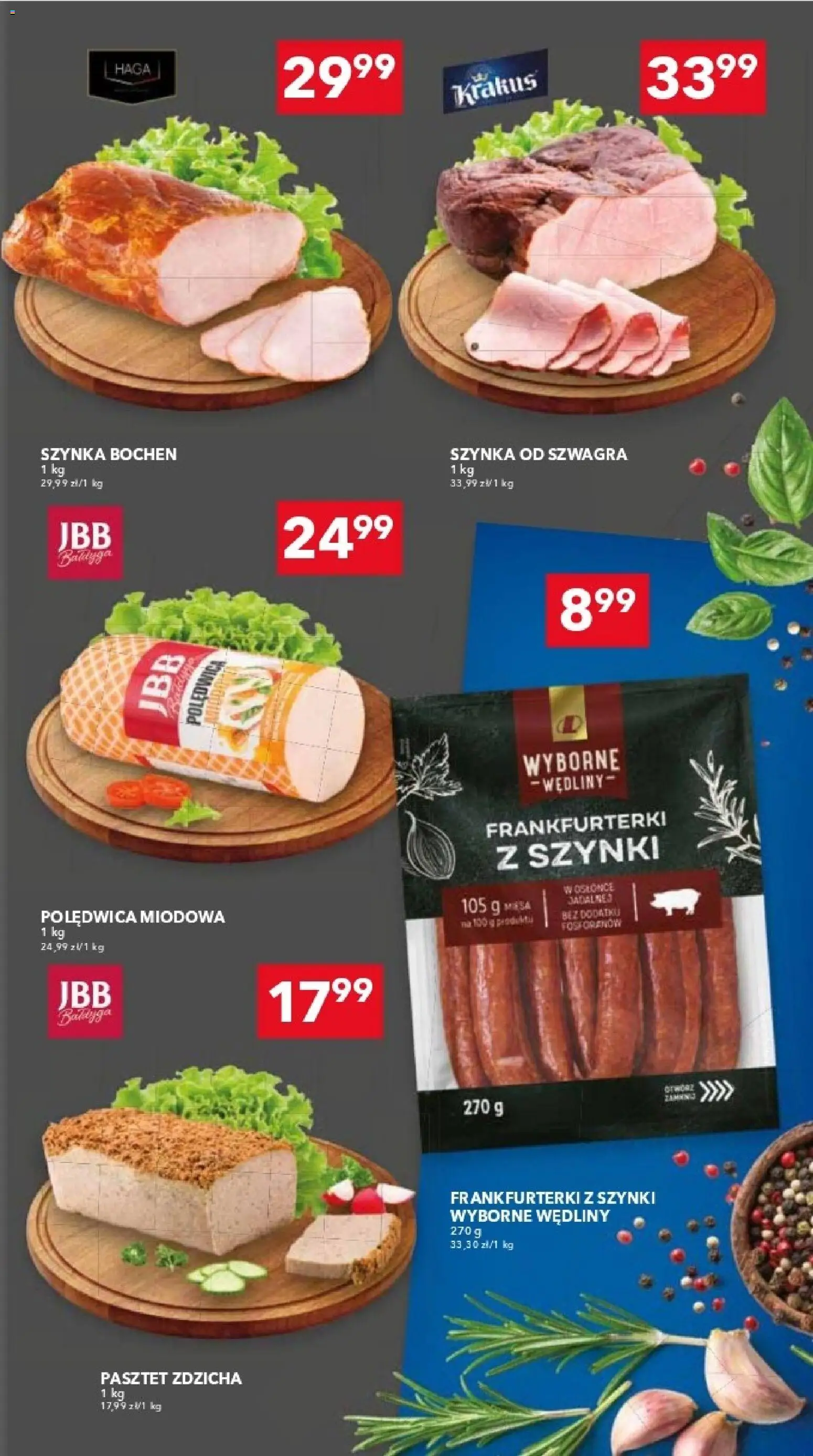 Lewiatan gazetka - Katowice od 22.10.2026 | Strona: 5 | Produkty: Frankfurterki, Pasztet, Szynka, Wędliny