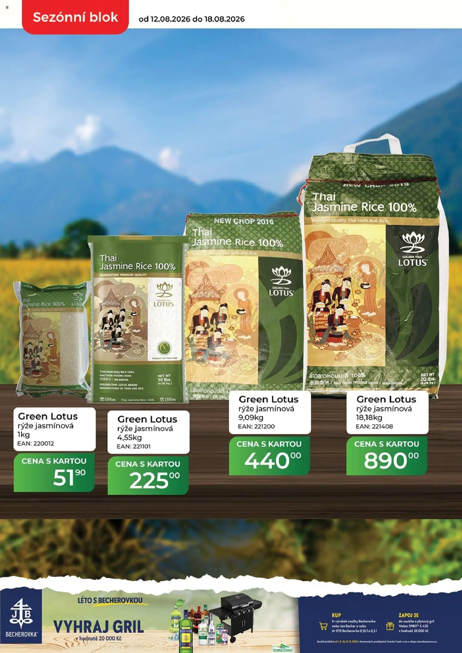 Tamda Foods leták od 12.08.2026 | Strana: 8 | Produkty: Plynový gril, Rýže, Gril, Lotus