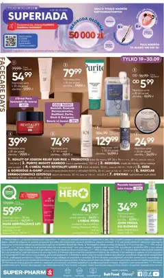 Pogląd oferty "Super-pharm gazetka" - ważna od 19.09.2026 | Strona: 20 | Produkty: Maskara, Drogeria, Kosmetyki do twarzy, Maski