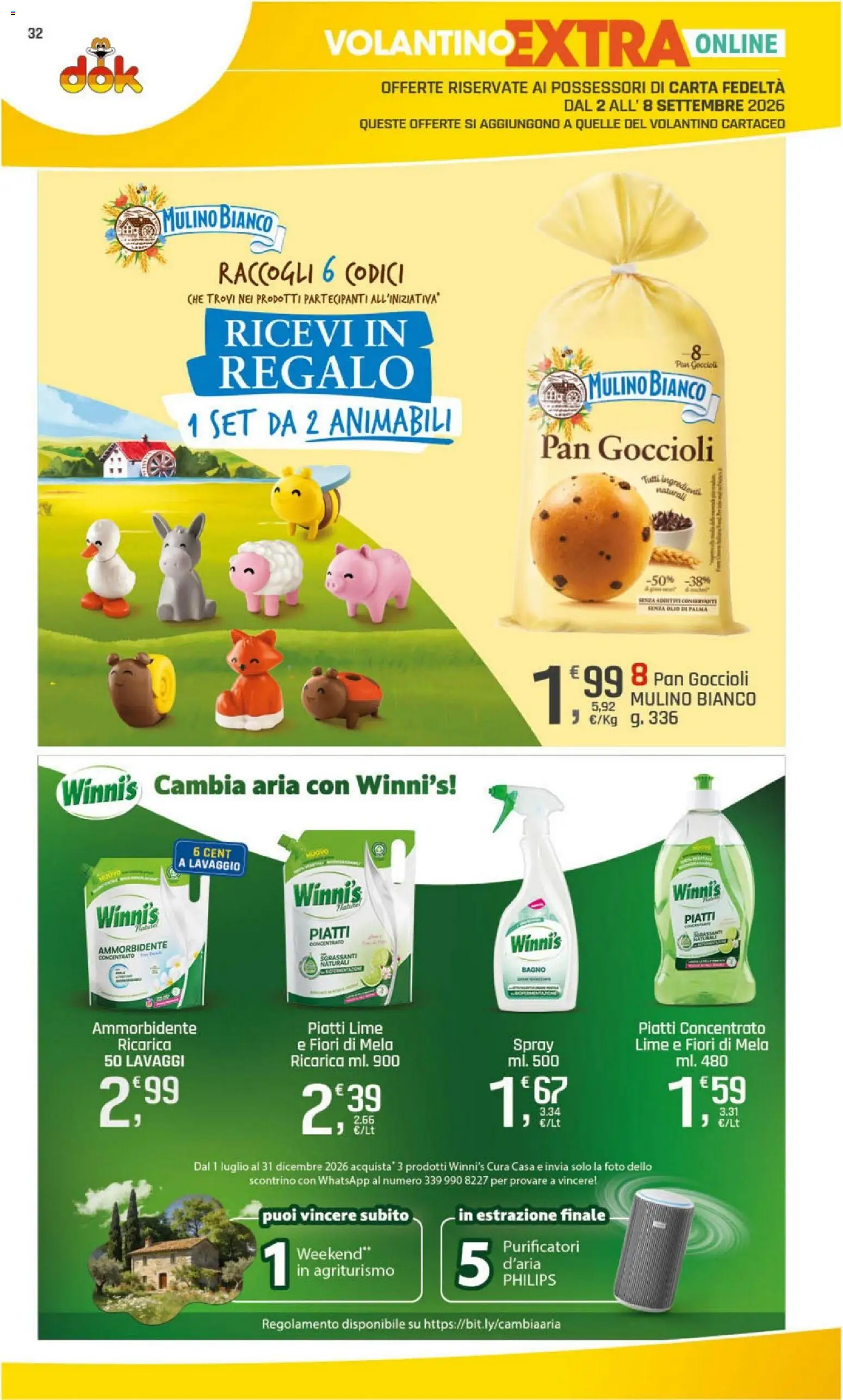 Volantino DOK del 02/09/2026 | Pagina: 32 | Prodotti: Piatti, Olio, Fiori, Bagno