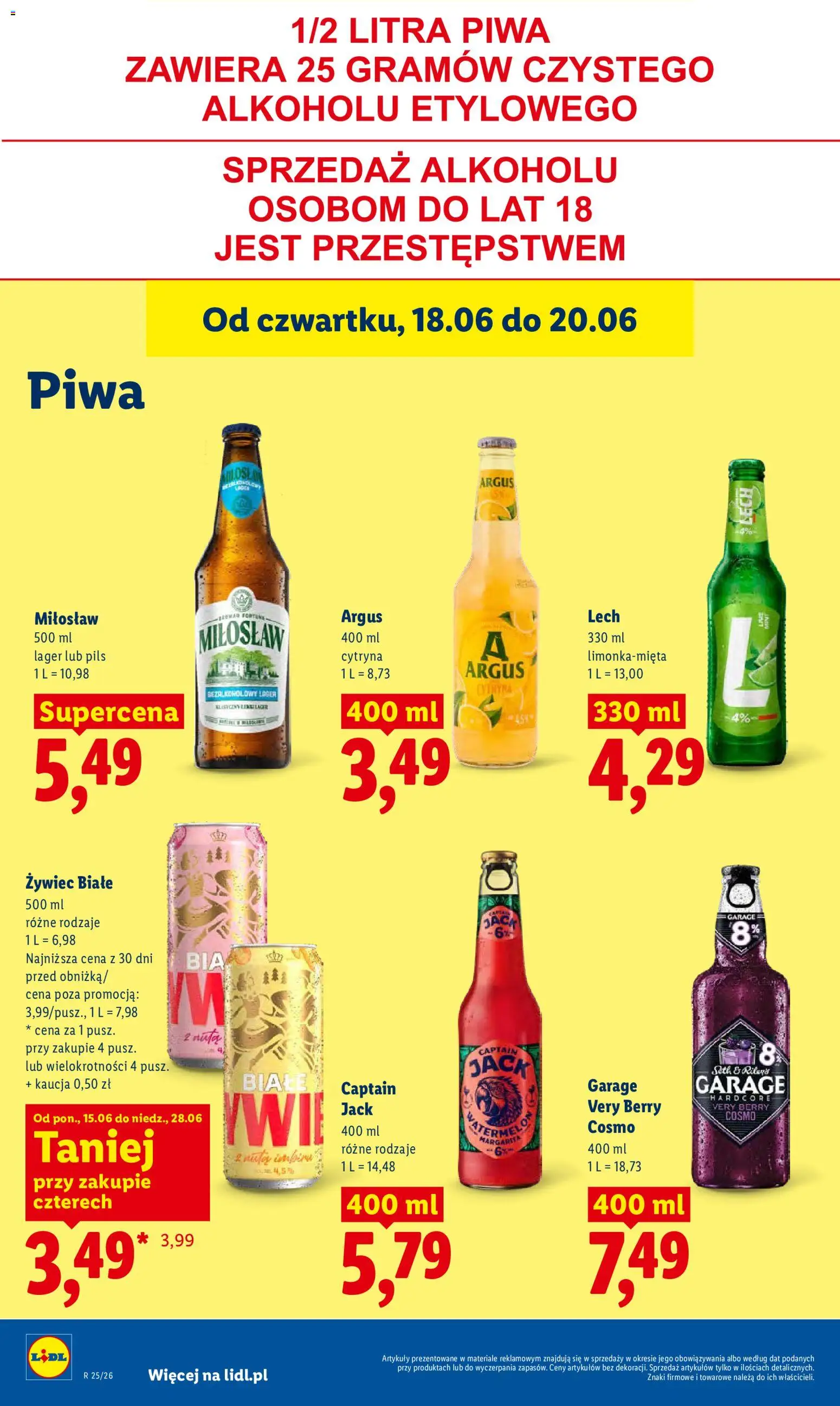 Lidl Polsko leták od 18.06.2026 | Strana: 62 | Produkty: Argus