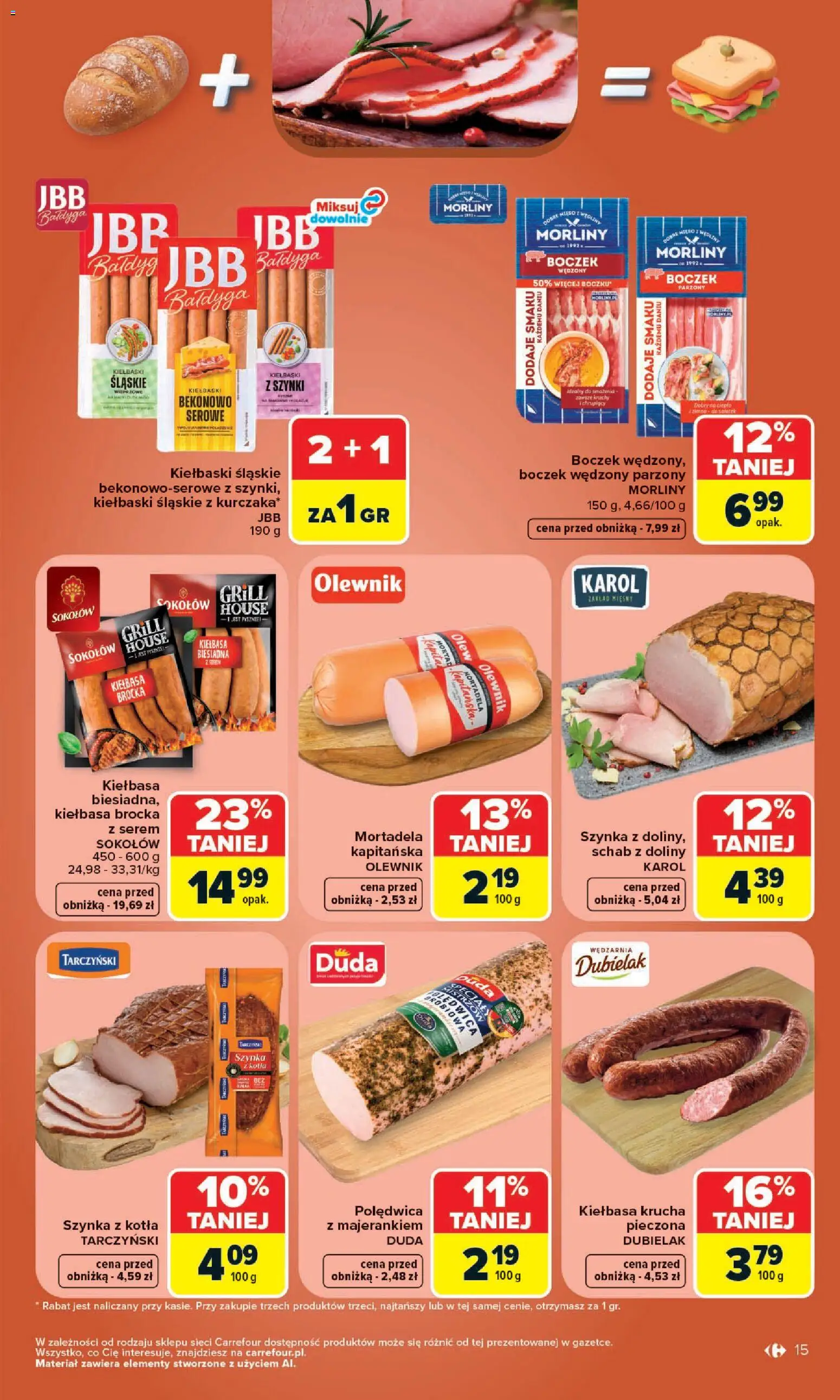 Carrefour gazetka od 20.07.2026 | Strona: 17 | Produkty: Schab, Mięso, Szynka, Wędliny