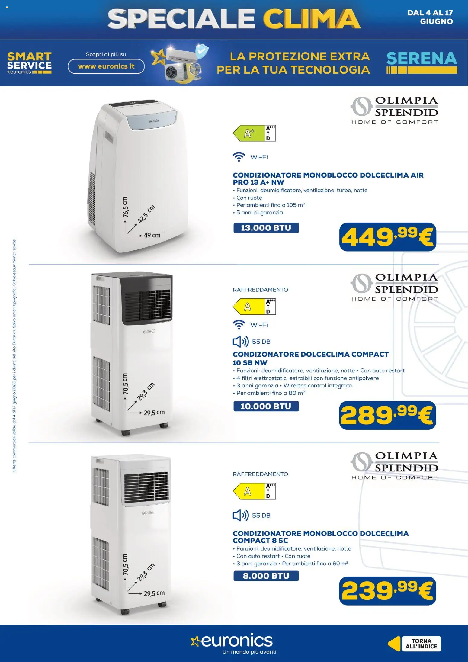 Volantino Euronics del 04.06.2026 | Pagina: 18 | Prodotti: Condizionatore