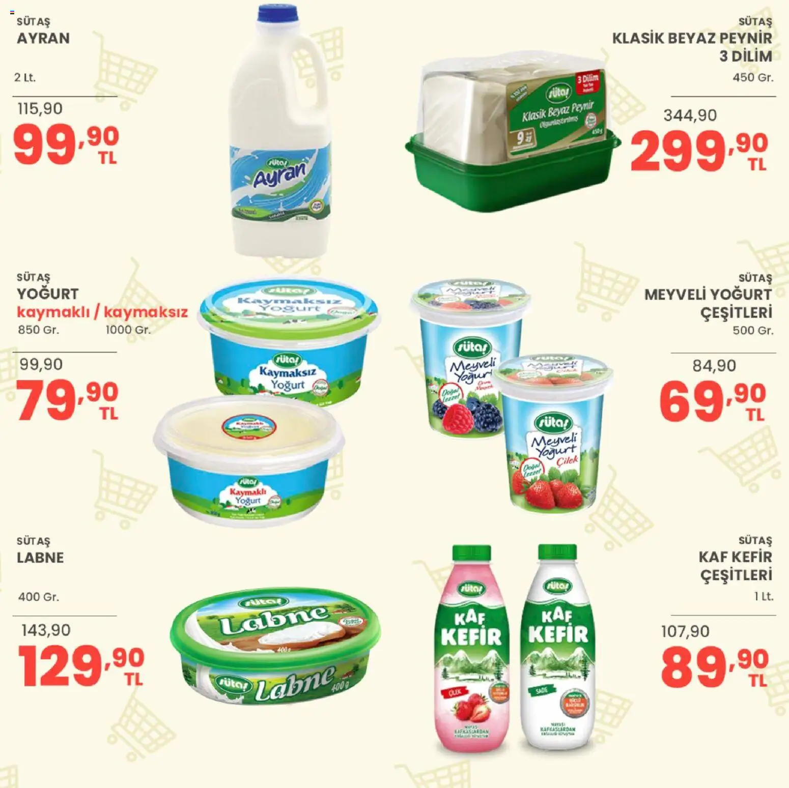 Sarıyer Katalog - 24 Temmuz 2026 tarihinden itibaren geçerlidir | Sayfa: 8 | Ürünler: Kefir, Peynir, Yoğurt, Çilek