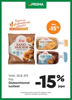 Prisma-mainoslehti voimassa 26/08/2026 alkaen