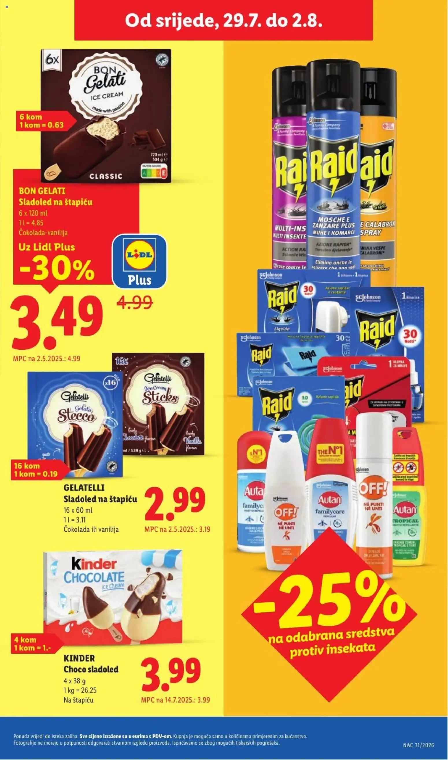 Lidl katalog | vrijedi od 23.07.2026 | Stranica: 65 | Proizvodi: Čokolada, Sladoled