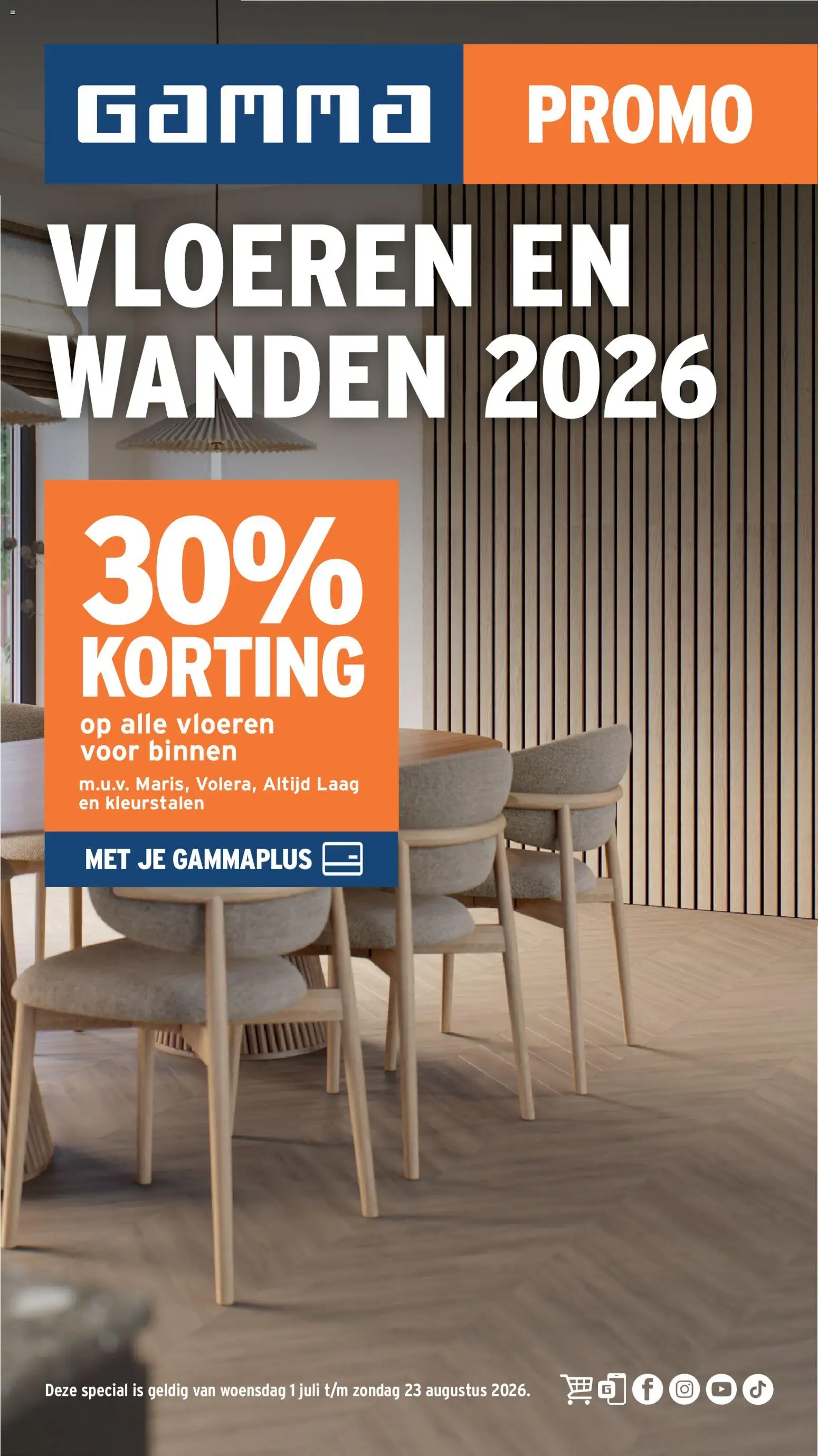 GAMMA – Vloeren (01/07/2026 t/m 23/08/2026)
