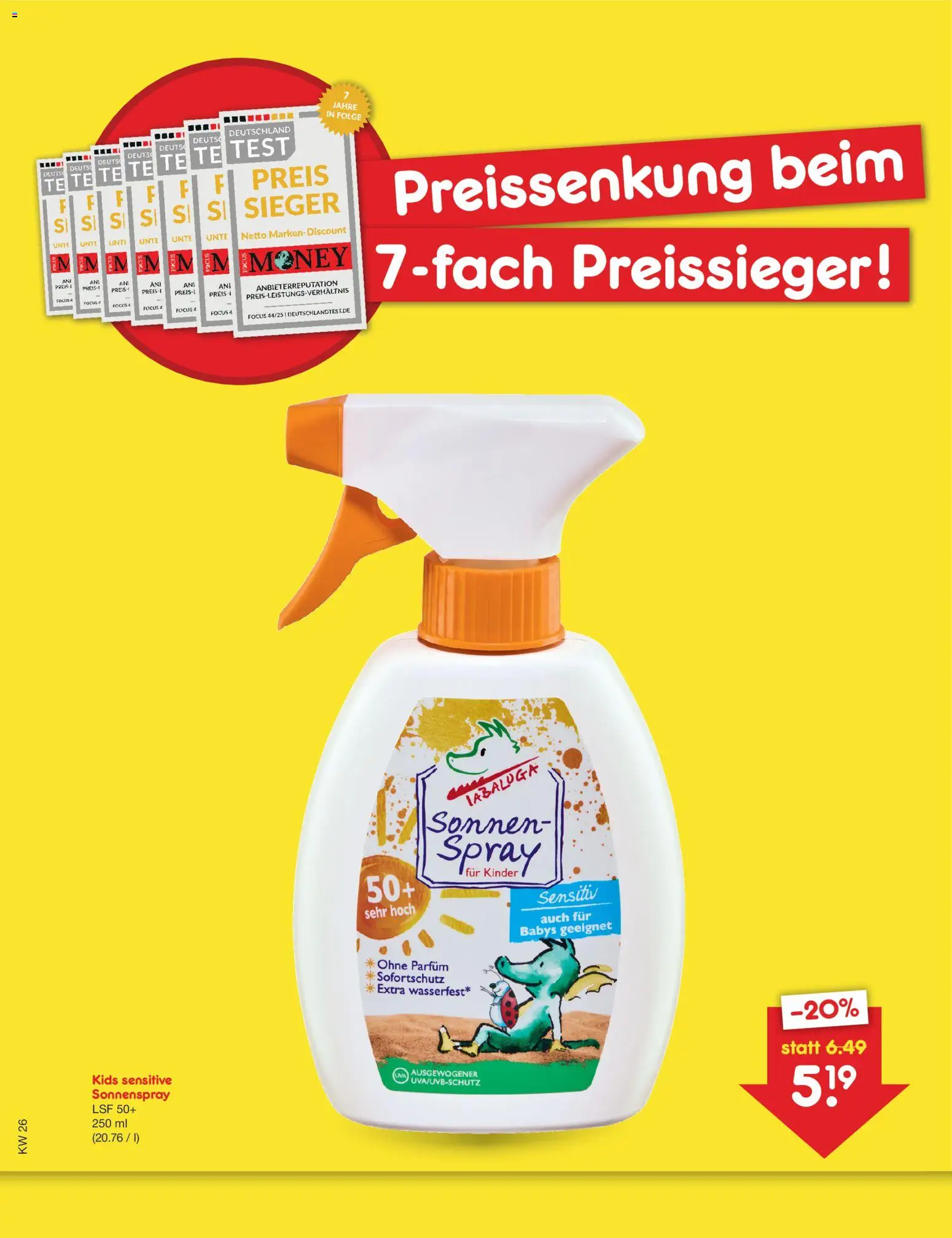 Netto Marken-Discount Preissenkung auf Dauer – gültig ab 30.06.2026 | Seite: 1 | Produkte: Parfüm