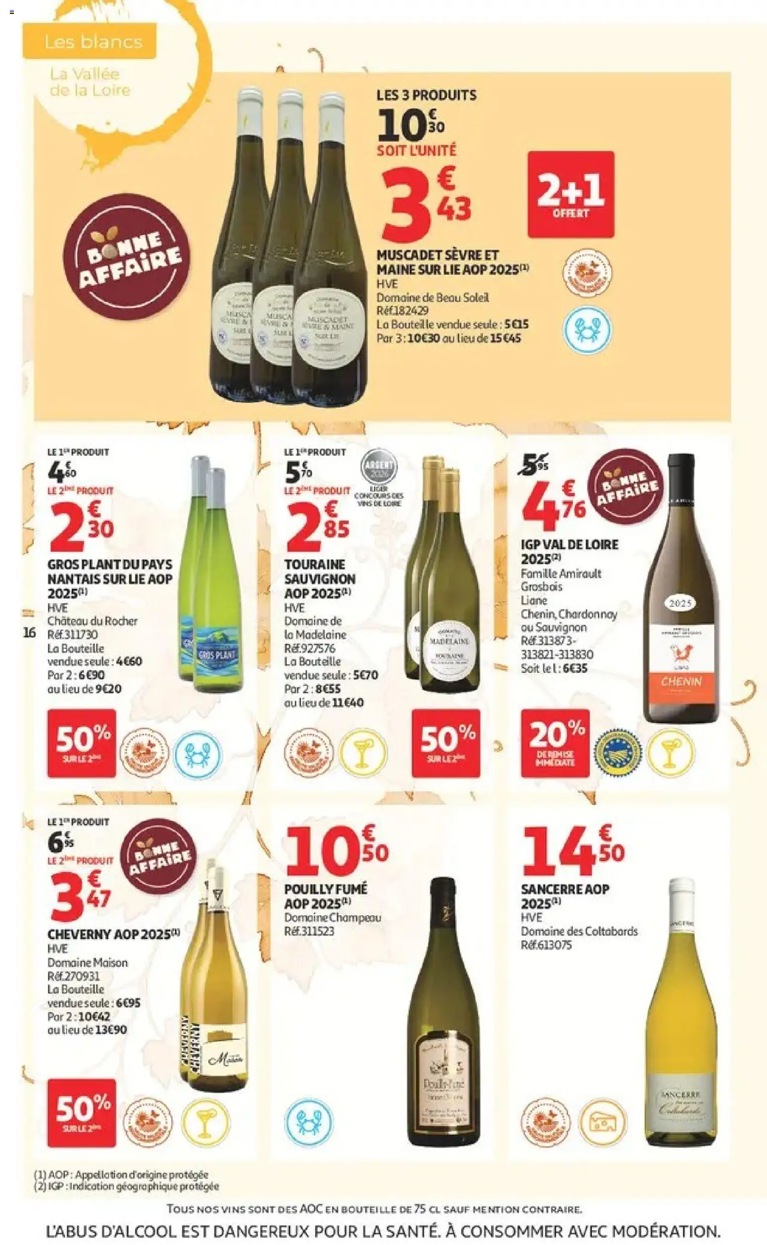 {H1} | Page: 16 | Produits: Muscadet sevre et maine, Bouteille