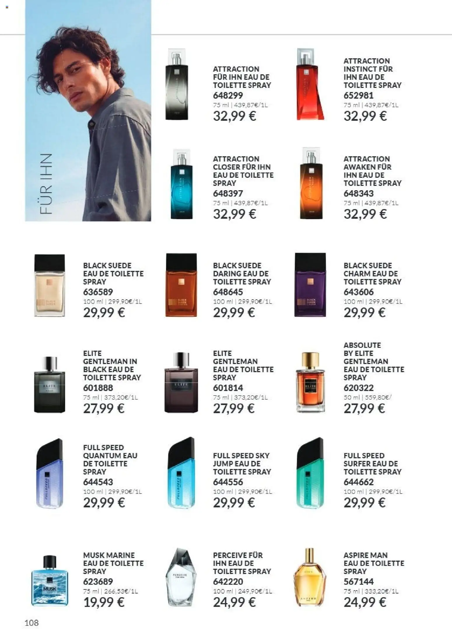 AVON Katalog Oktober 2026 – gültig ab 01.10.2026 | Seite: 108 | Produkte: Toilette, Eau de Toilette