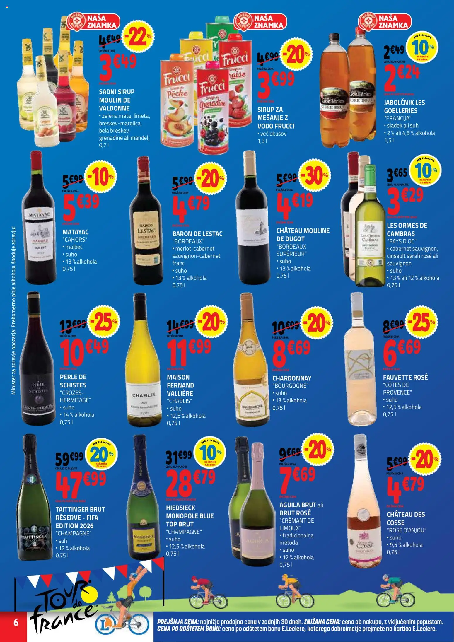 Novi E.leclerc katalog ponudbe – veljaven od 01.07.2026 | Stran: 6 | Izdelki: Sirup, Zelena